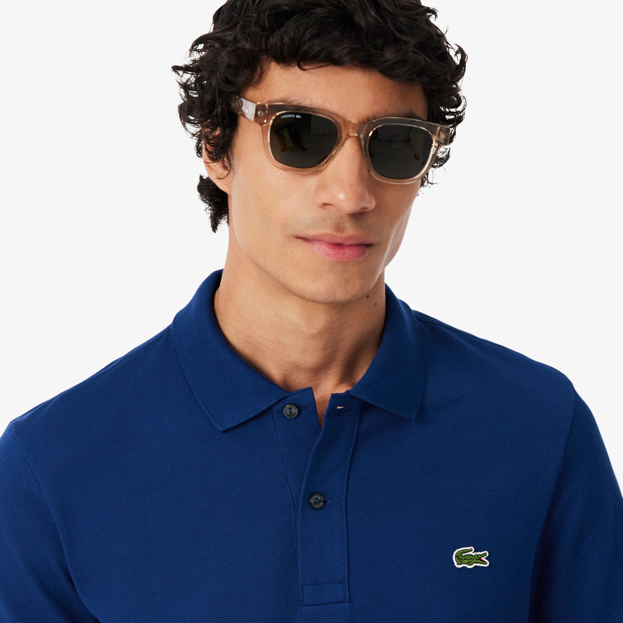 Lacoste L.12.12 Erkek Slim Fit Koyu Mavi Polo görsel 2