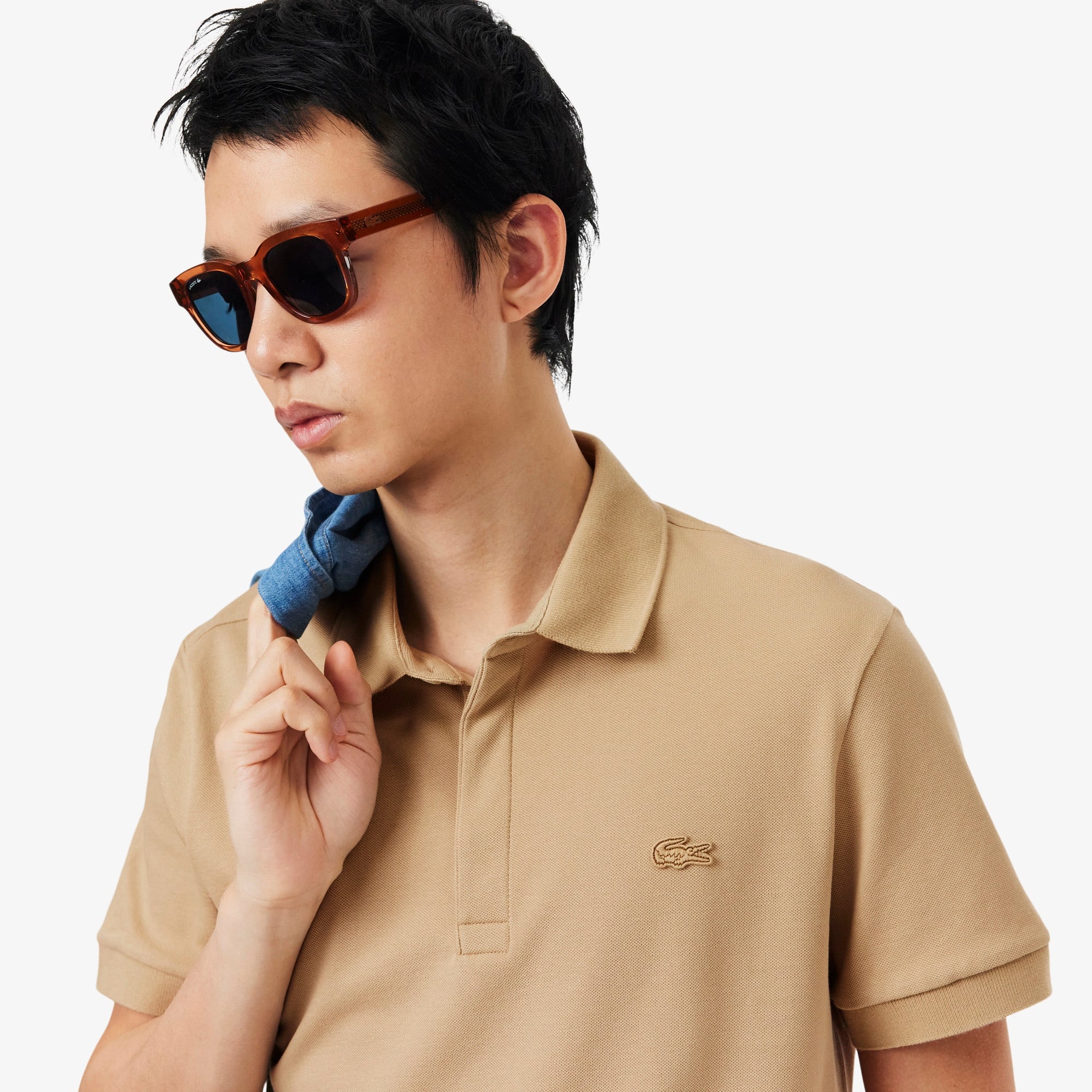 Erkek Regular Fit Bej Paris Polo