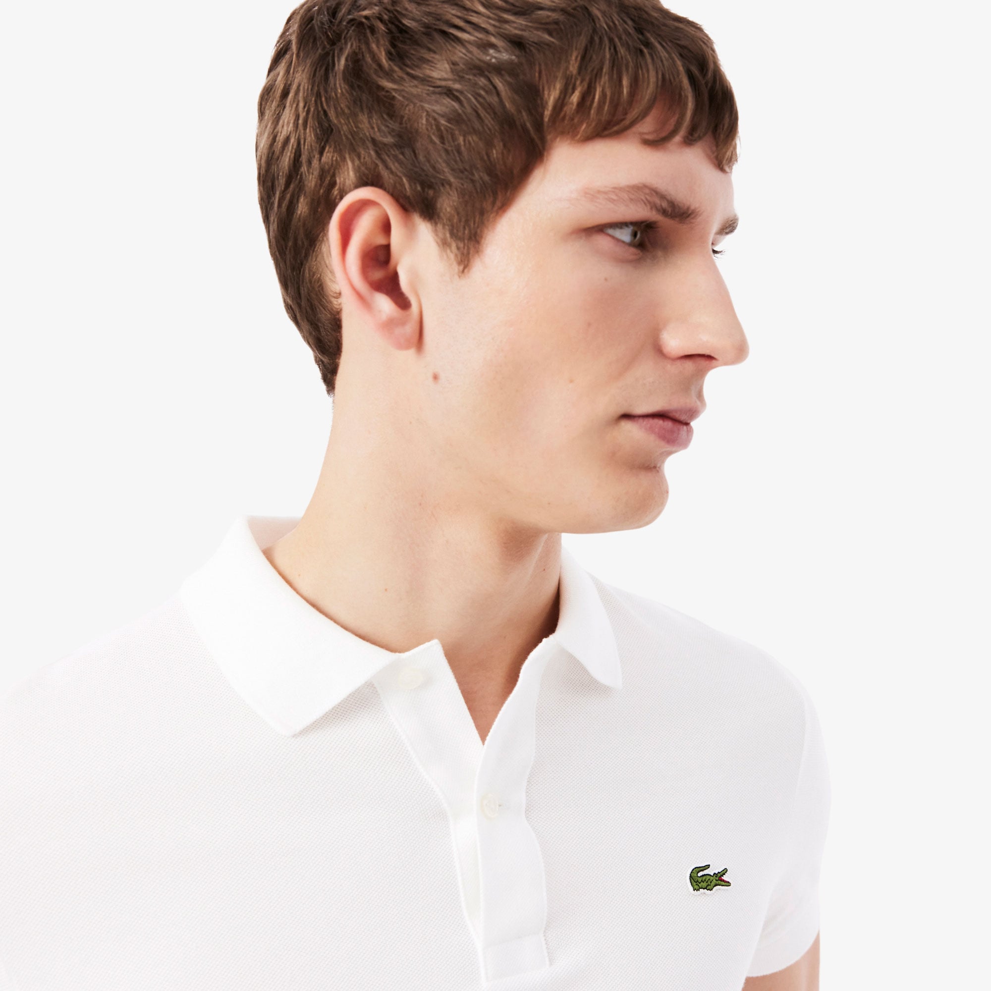Lacoste L.12.12 Erkek Slim Fit Beyaz Polo görsel 2