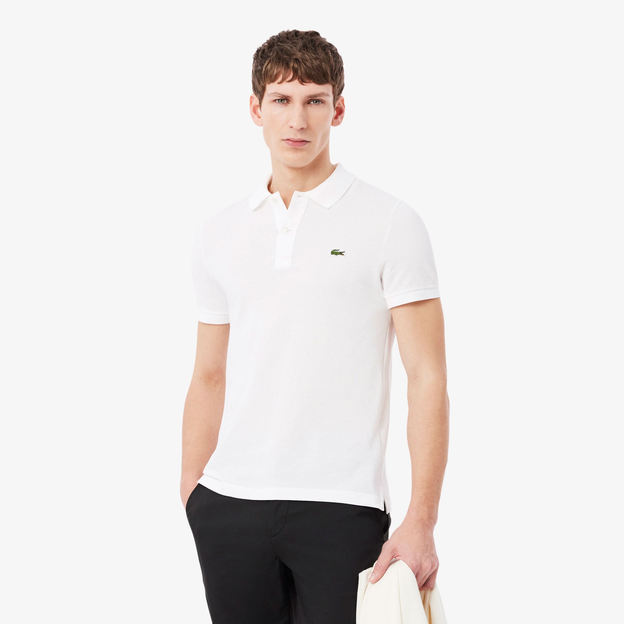 Lacoste L.12.12 Erkek Slim Fit Beyaz Polo