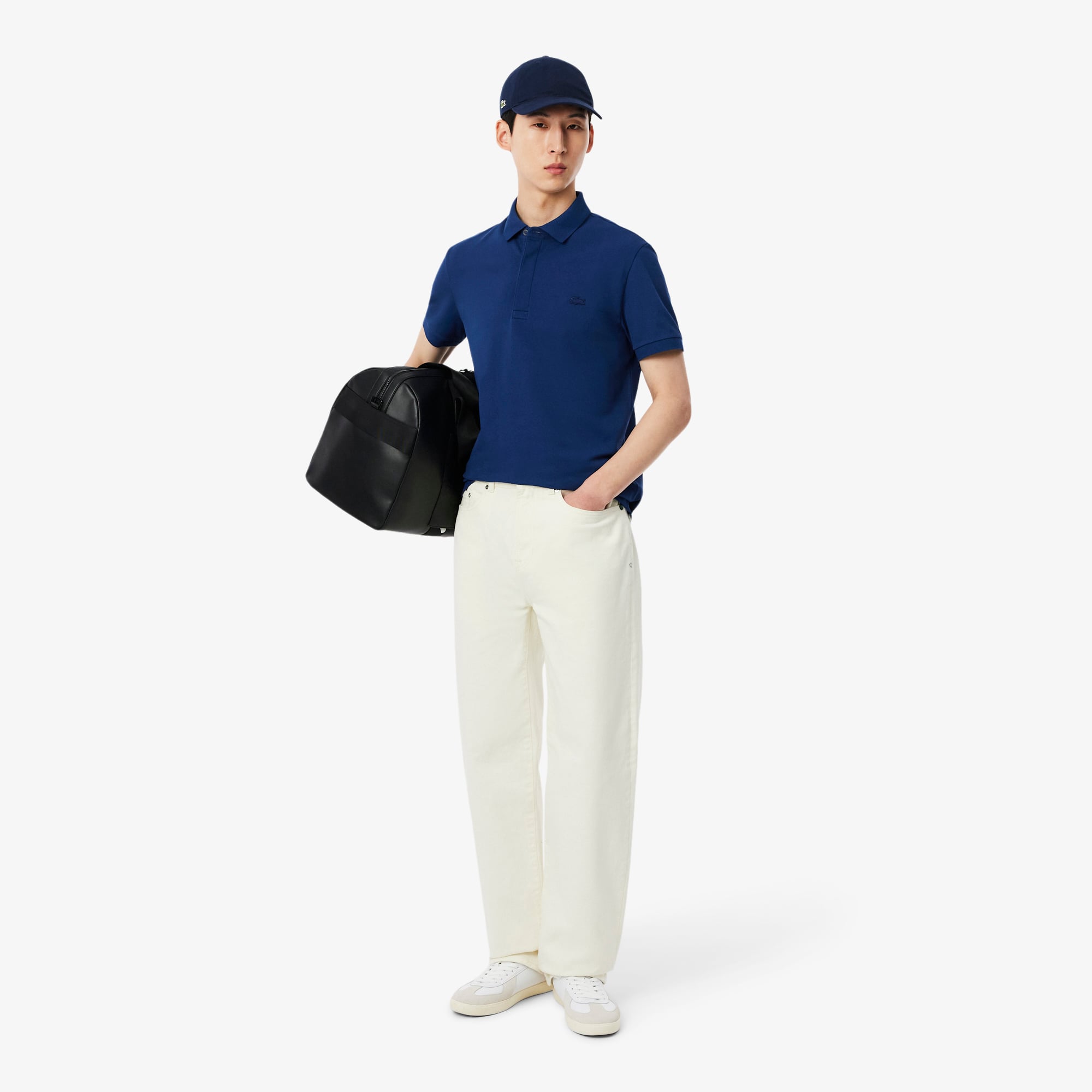 Lacoste Erkek Regular Fit Lacivert Paris Polo görsel 5