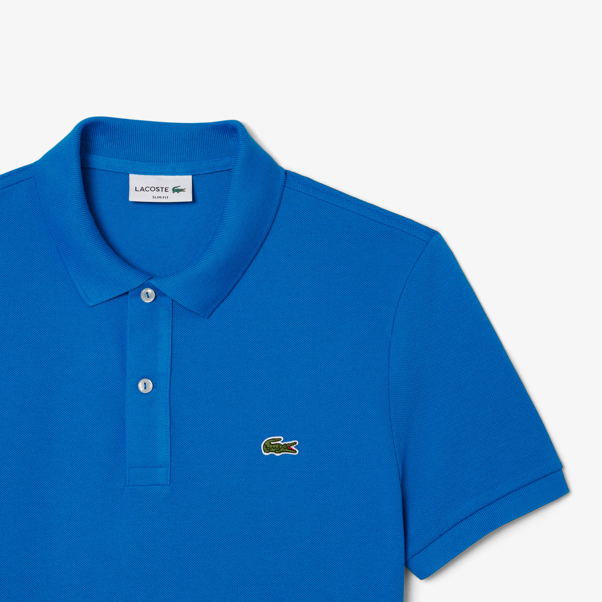 Lacoste L.12.12 Erkek Slim Fit Mavi Polo görsel 6