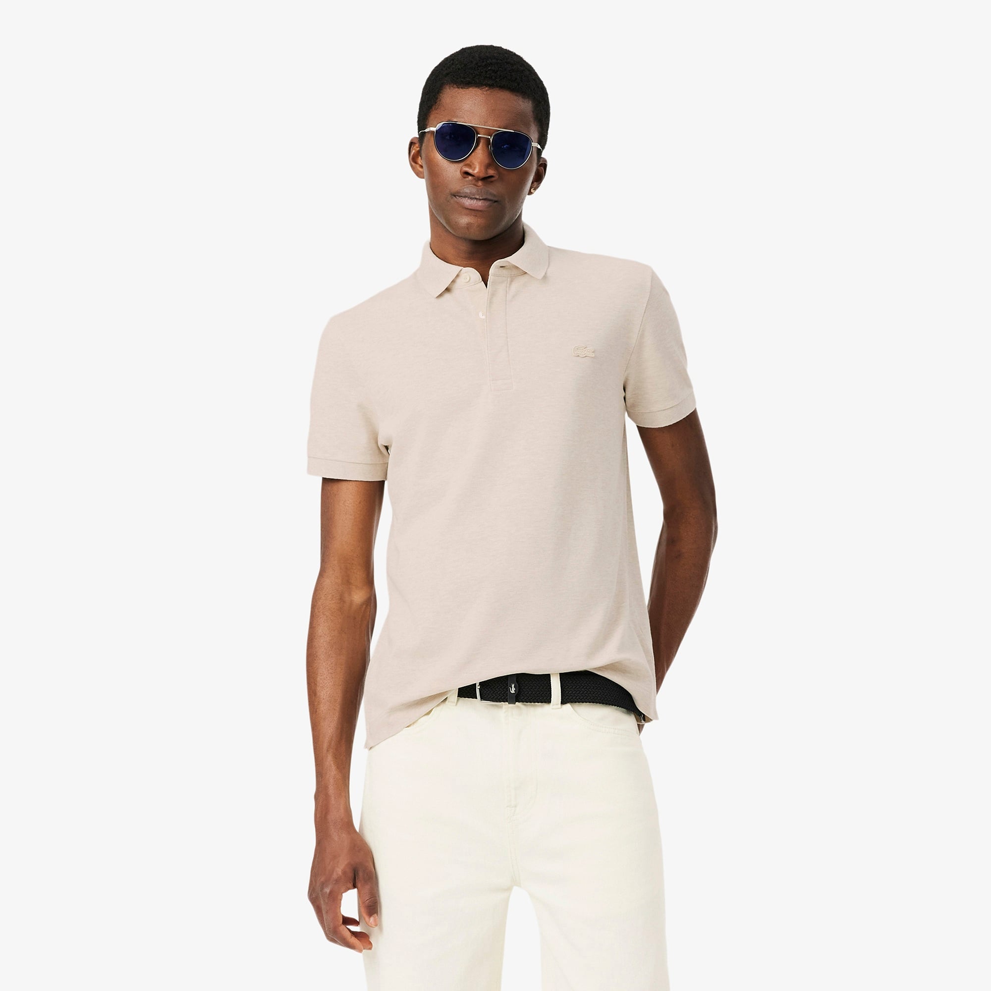 Erkek Regular Fit Bej Paris Polo