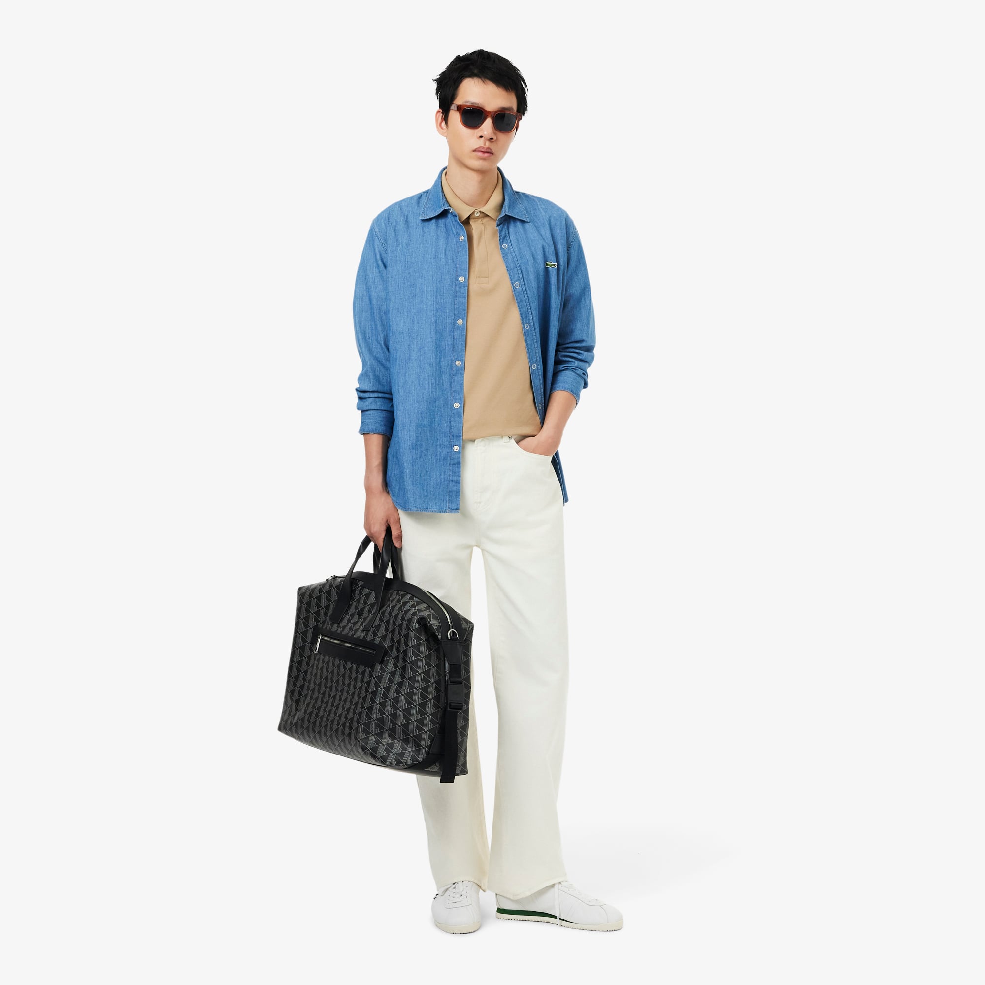 Lacoste Erkek Regular Fit Bej Paris Polo görsel 5