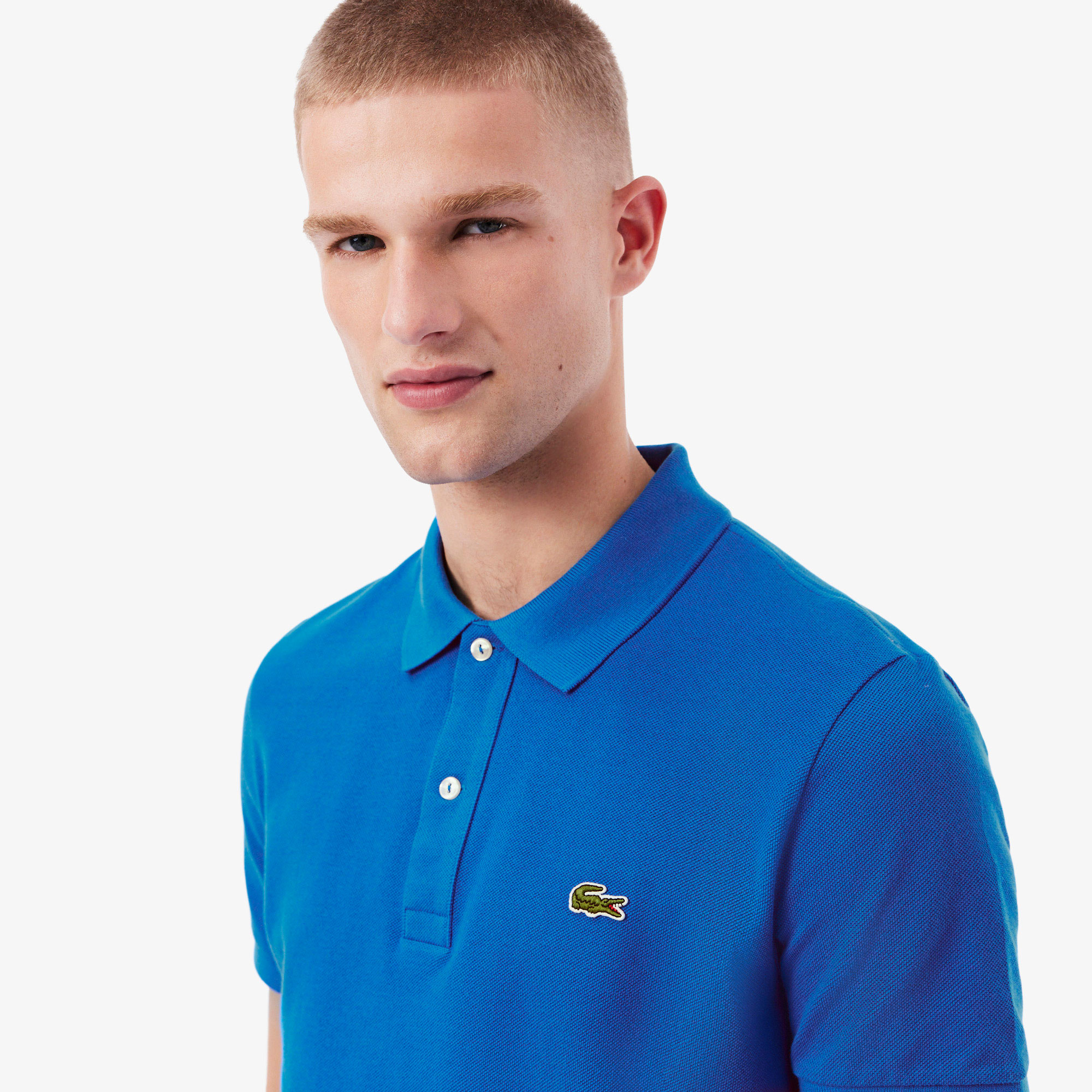 Lacoste L.12.12 Erkek Slim Fit Mavi Polo görsel 2