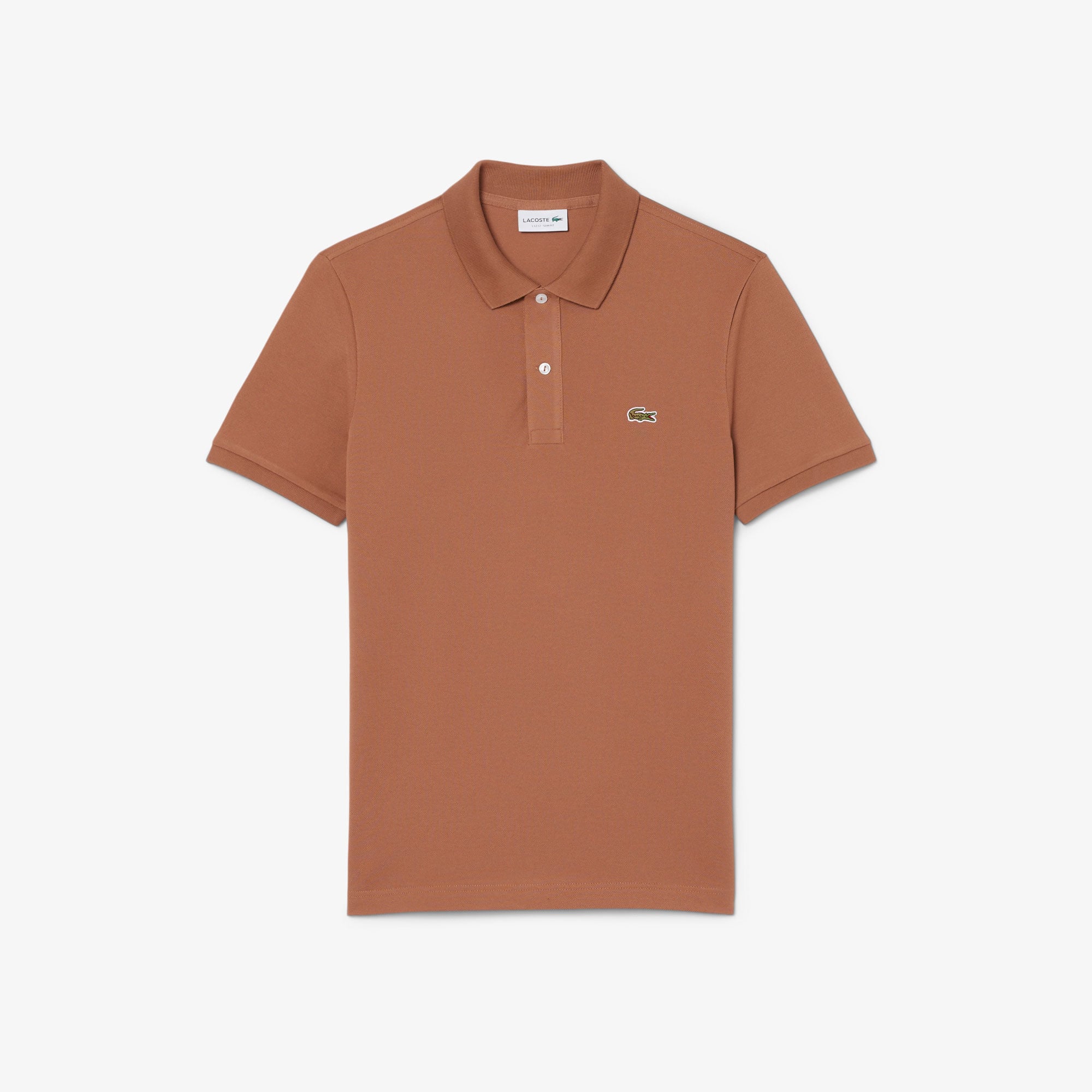 Lacoste L.12.12 Erkek Slim Fit Polo Yaka Kahverengi Polo görsel 4