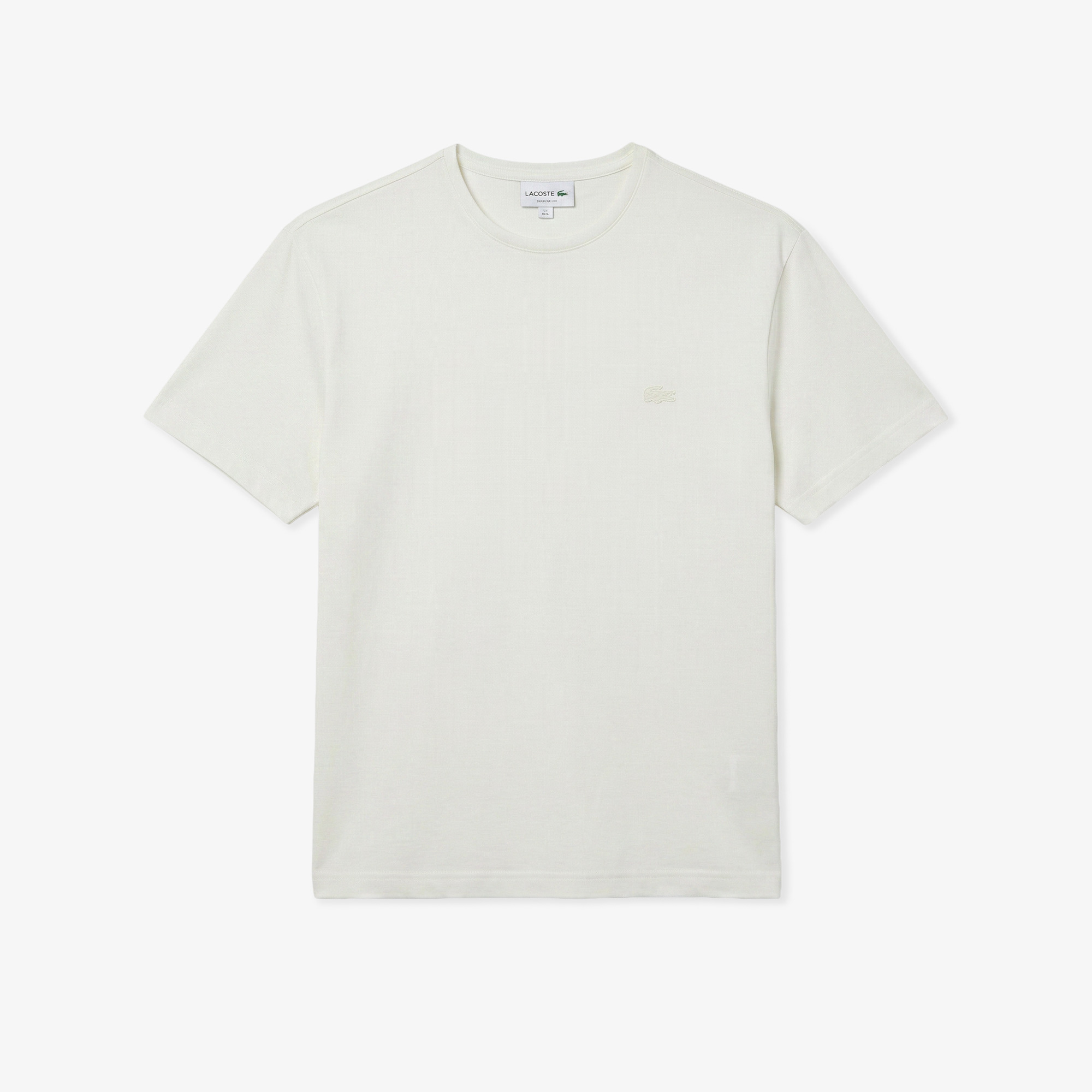 Lacoste Erkek Relaxed Fit Bisiklet Yaka Beyaz T-Shirt görsel 3