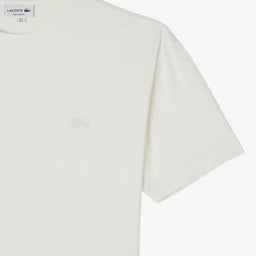 Erkek Relaxed Fit Bisiklet Yaka Beyaz T-Shirt Beyaz