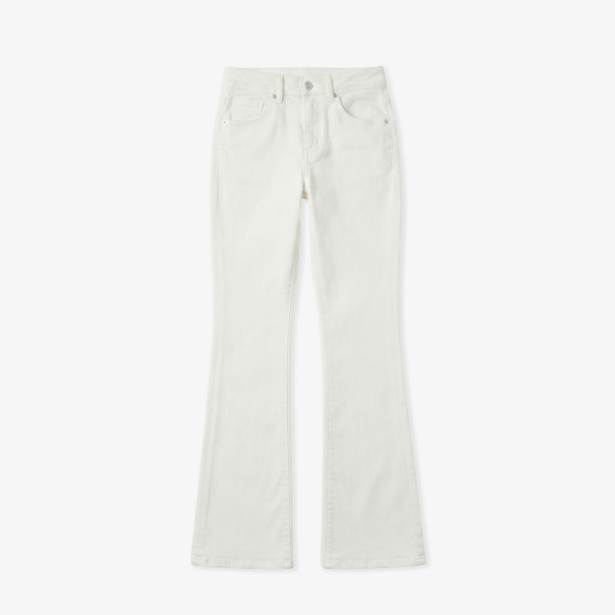 Lacoste Kadın Slim Fit Krem Jean Pantolon görsel 3