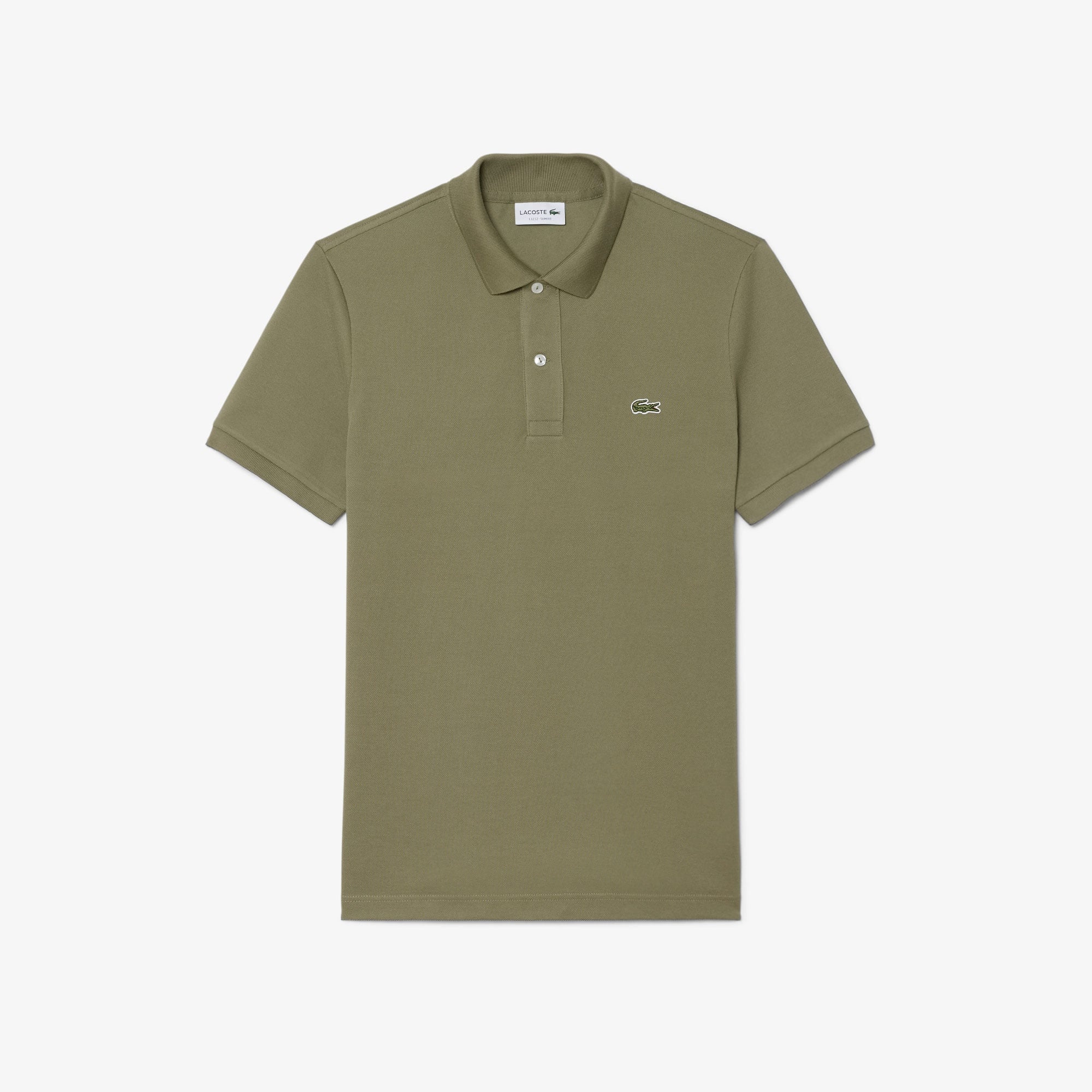 L.12.12 Erkek Slim Fit Haki Polo
