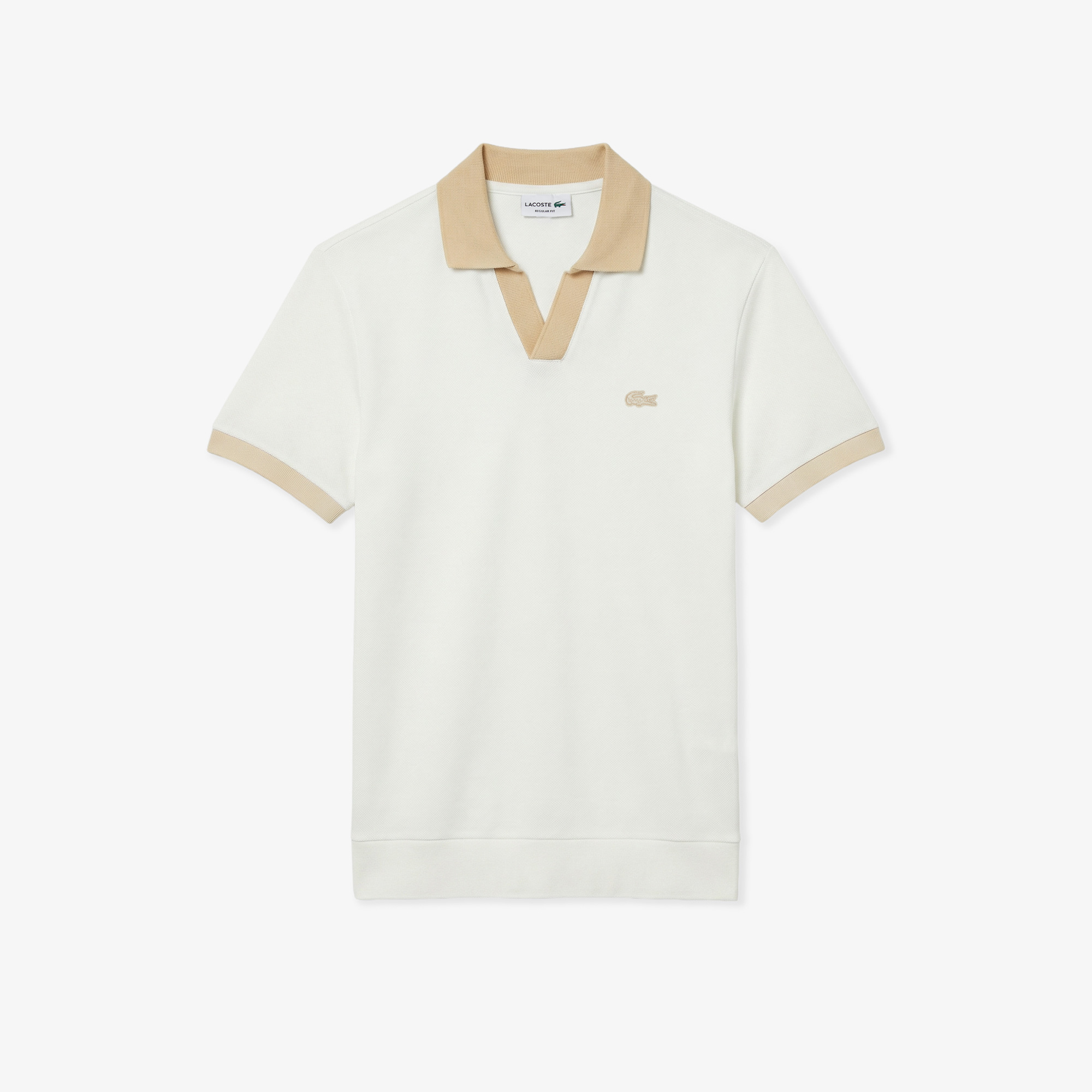 Lacoste Erkek Regular Fit Polo Yaka Krem Polo görsel 3