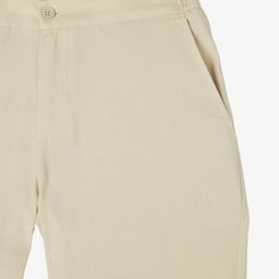Erkek Tapered Fit Krem Chino Pantolon Krem