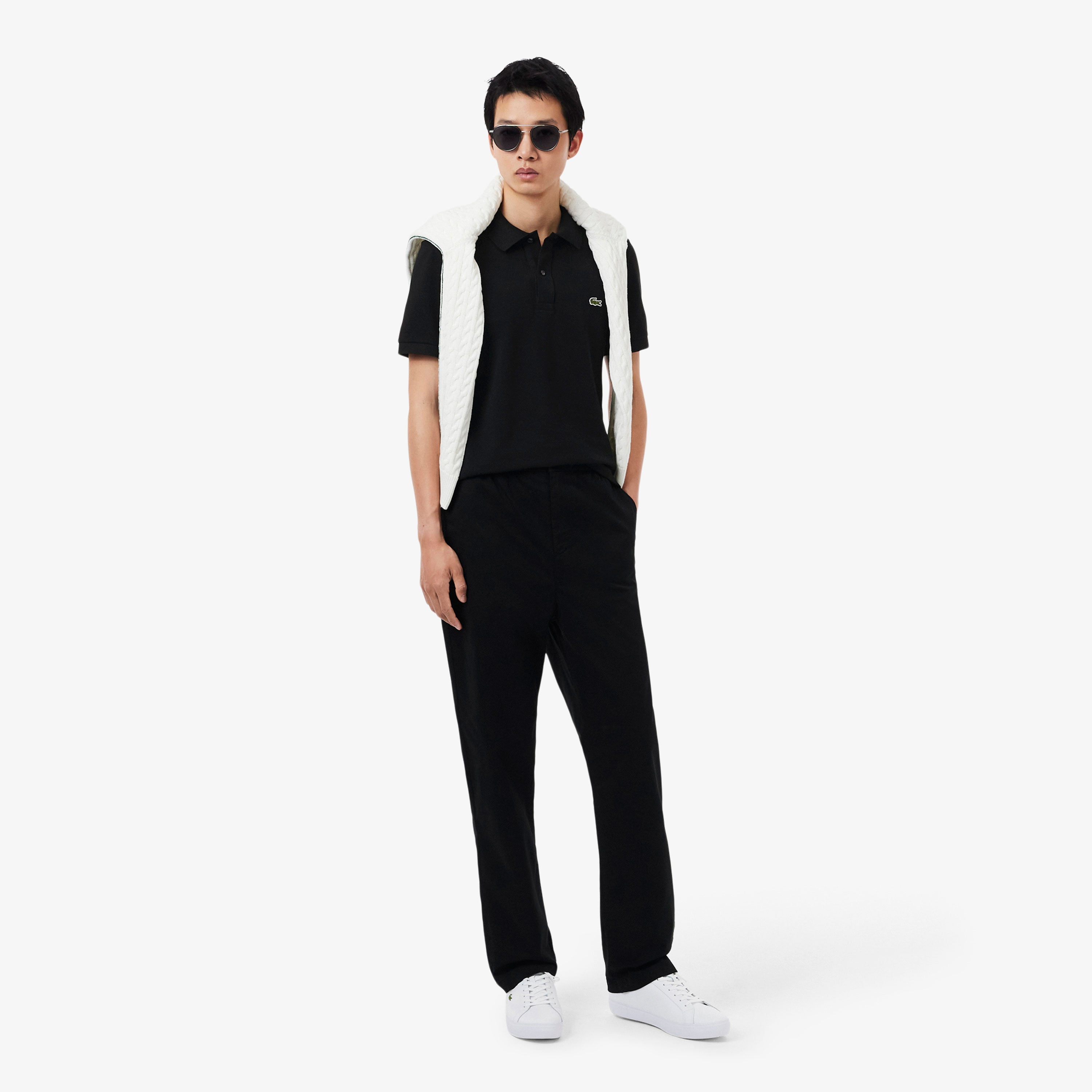 Lacoste L.12.12 Erkek Slim Fit Siyah Polo görsel 5