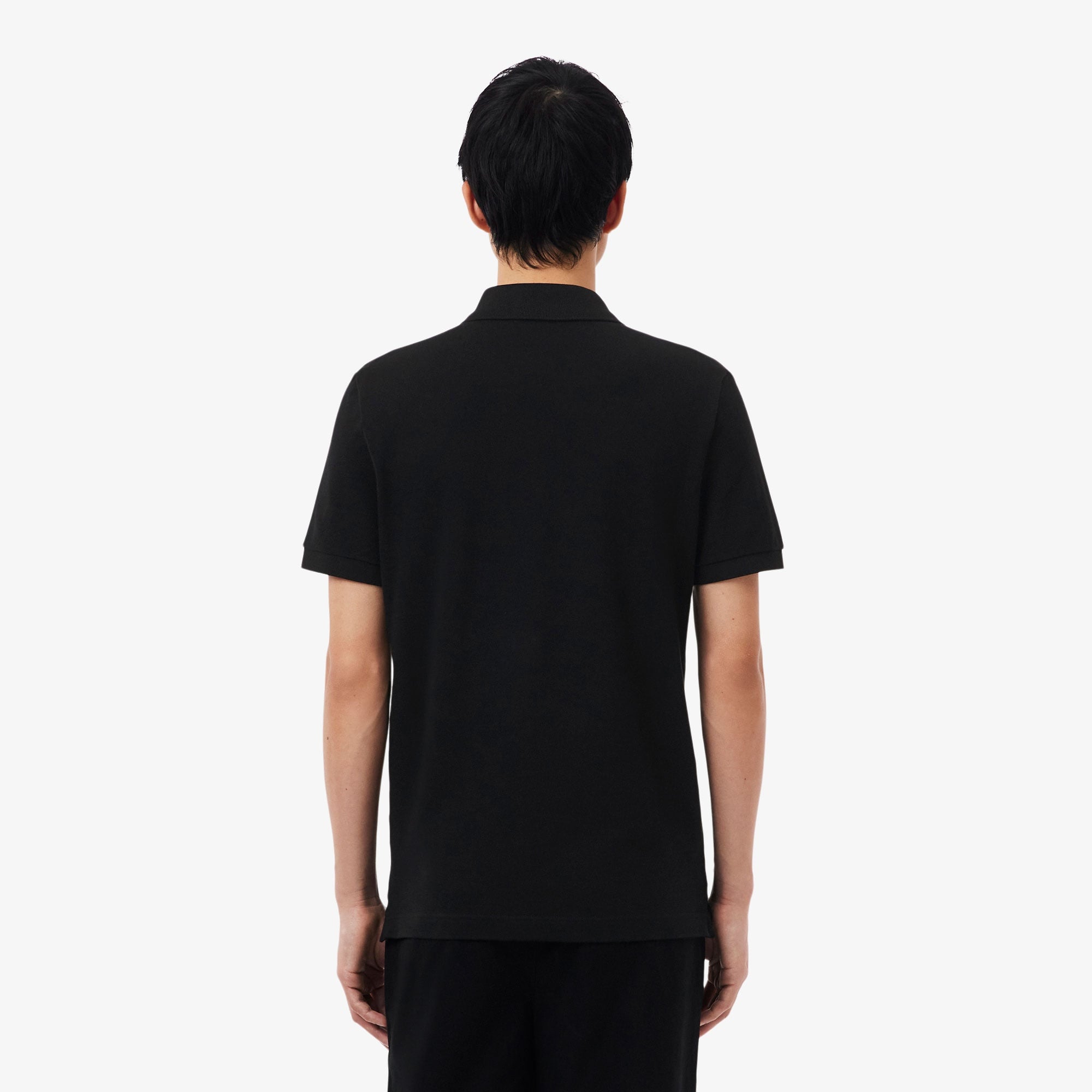 L.12.12 Erkek Slim Fit Siyah Polo