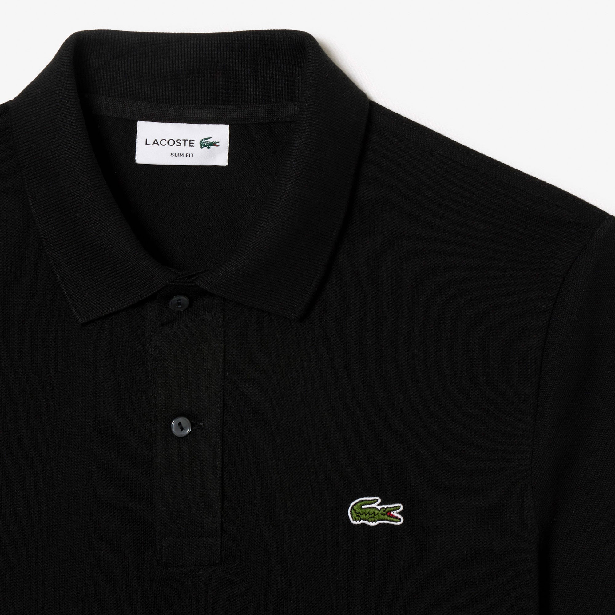 Lacoste L.12.12 Erkek Slim Fit Siyah Polo görsel 6