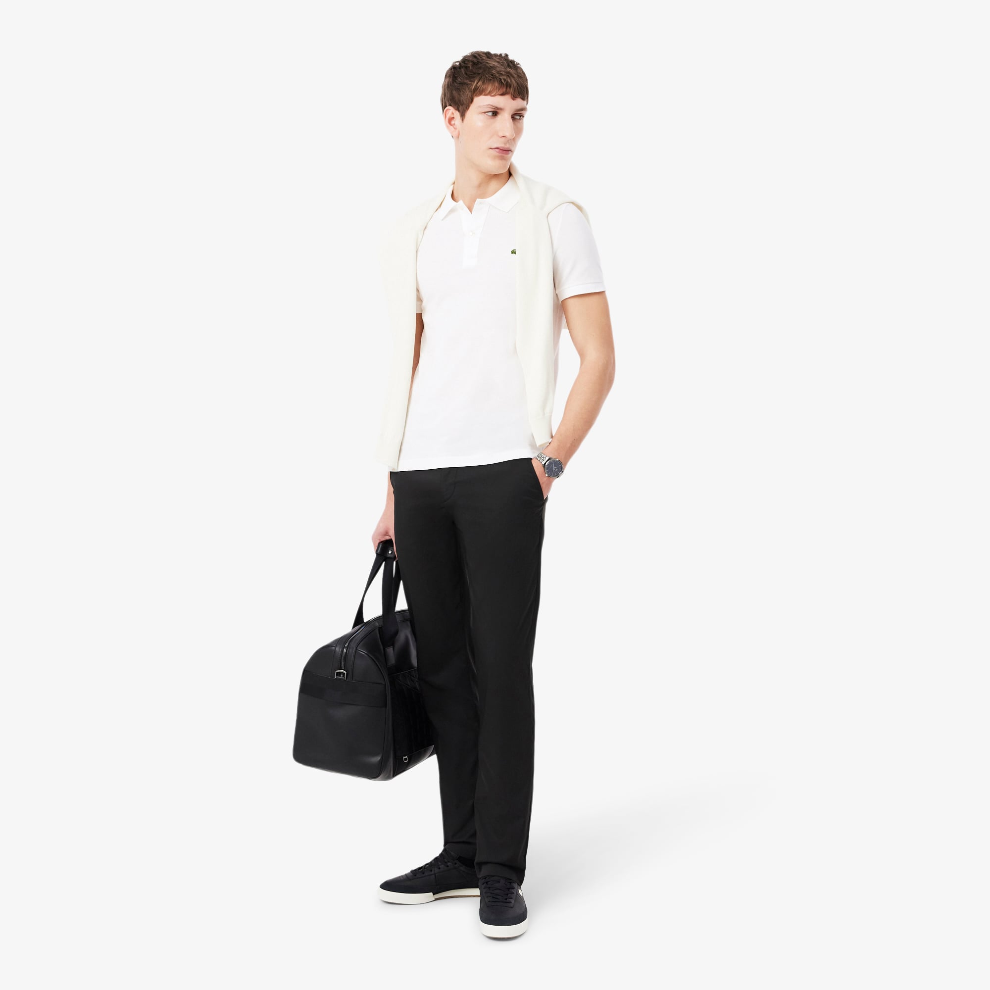 Lacoste L.12.12 Erkek Slim Fit Beyaz Polo görsel 5