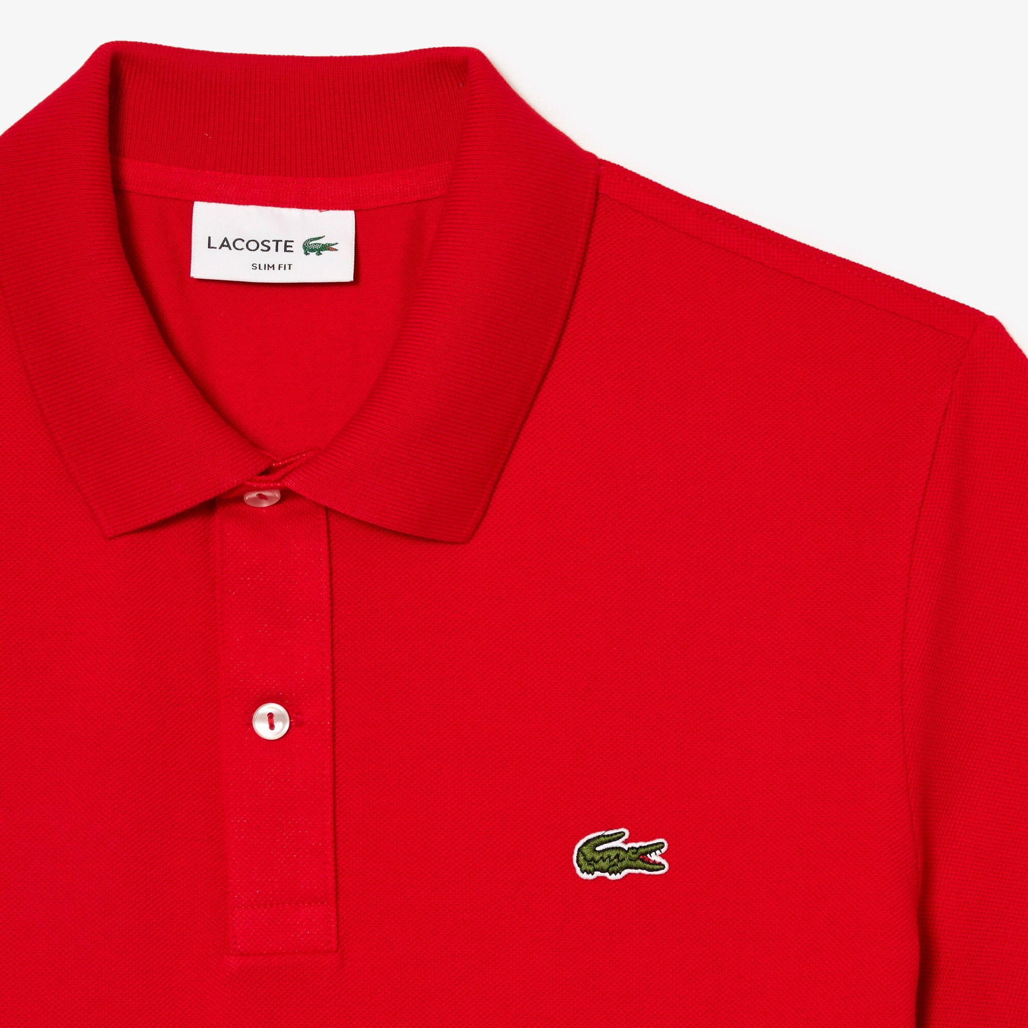 L.12.12 Erkek Slim Fit Kırmızı Polo