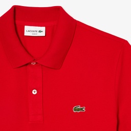 L.12.12 Erkek Slim Fit Kırmızı Polo Kırmızı