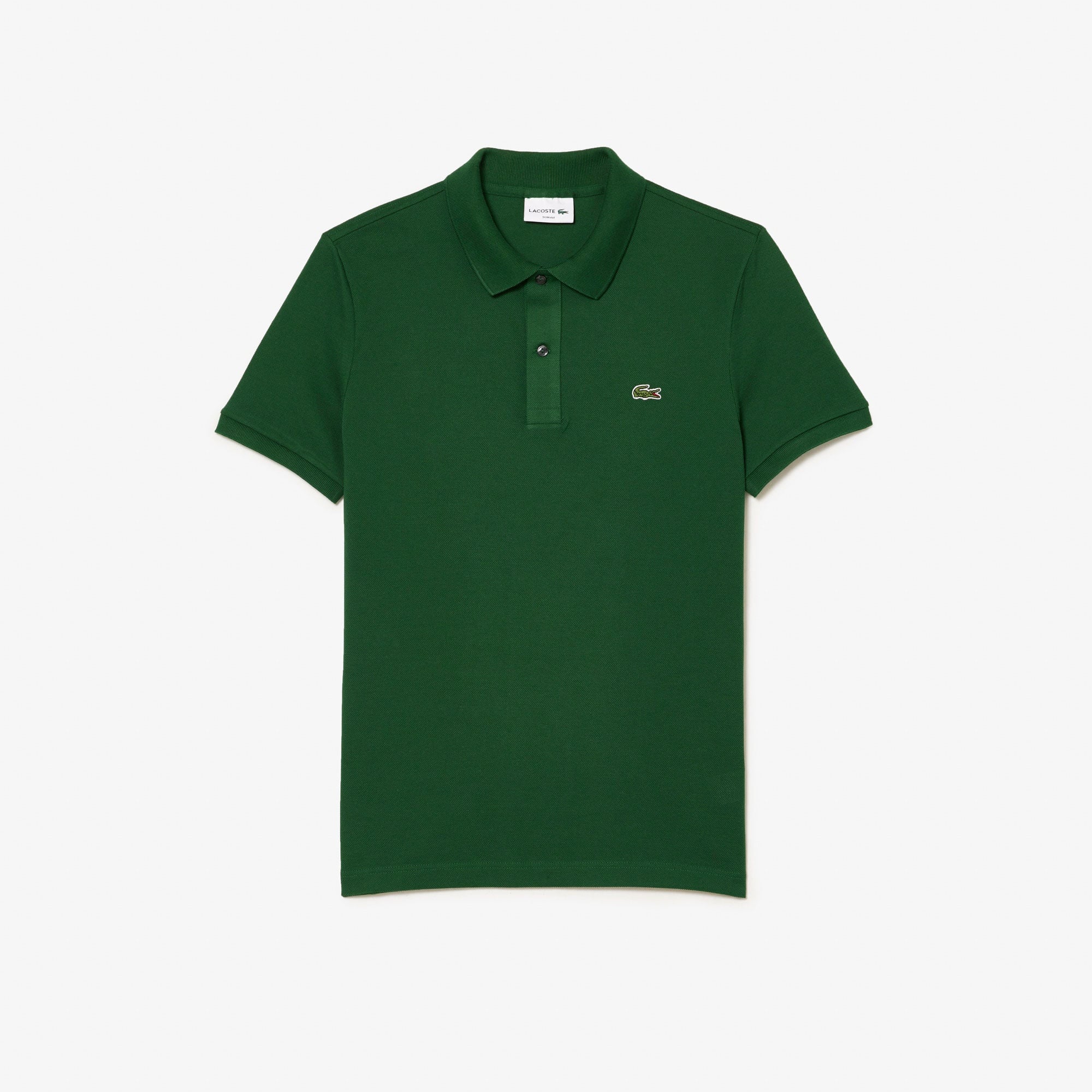 L.12.12 Erkek Slim Fit Yeşil Polo