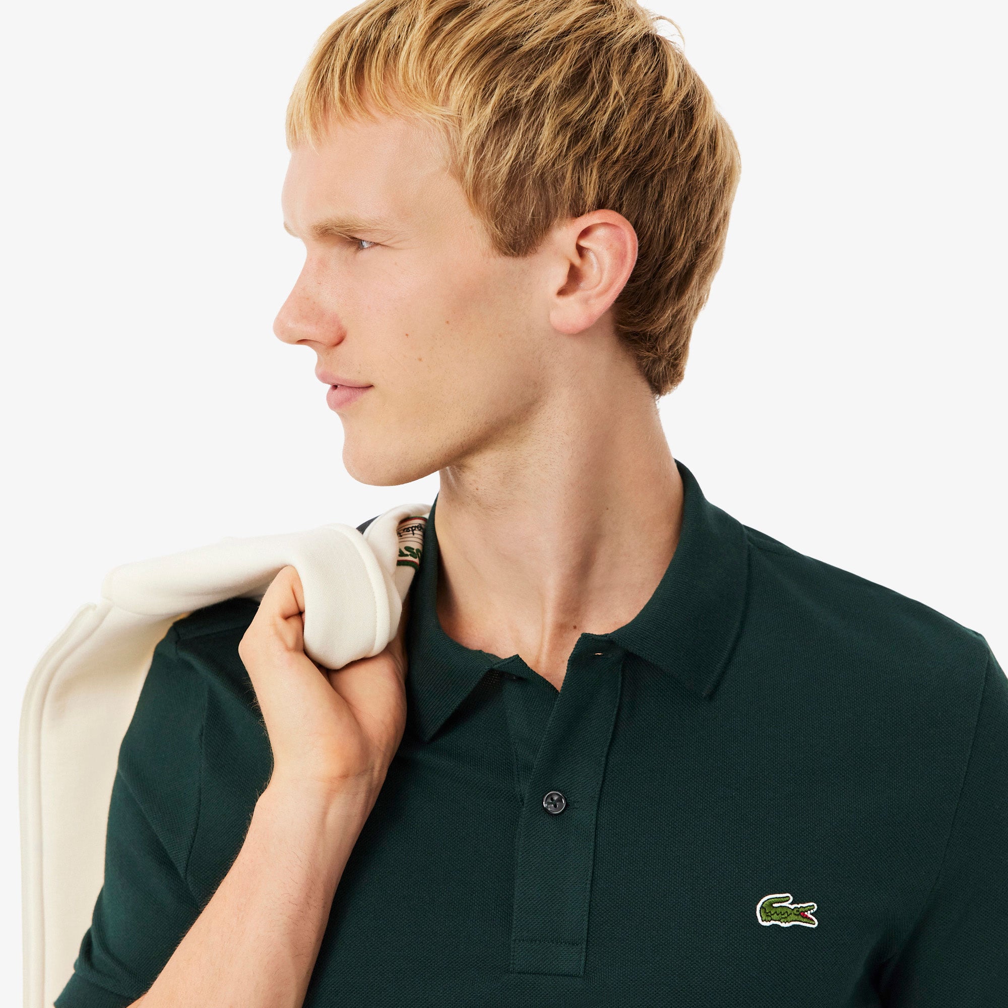 Lacoste L.12.12 Erkek Slim Fit Koyu Yeşil Polo görsel 2