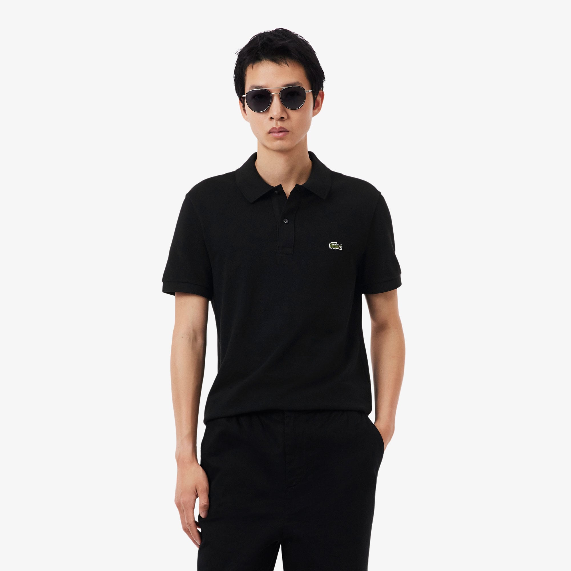 Lacoste L.12.12 Erkek Slim Fit Siyah Polo