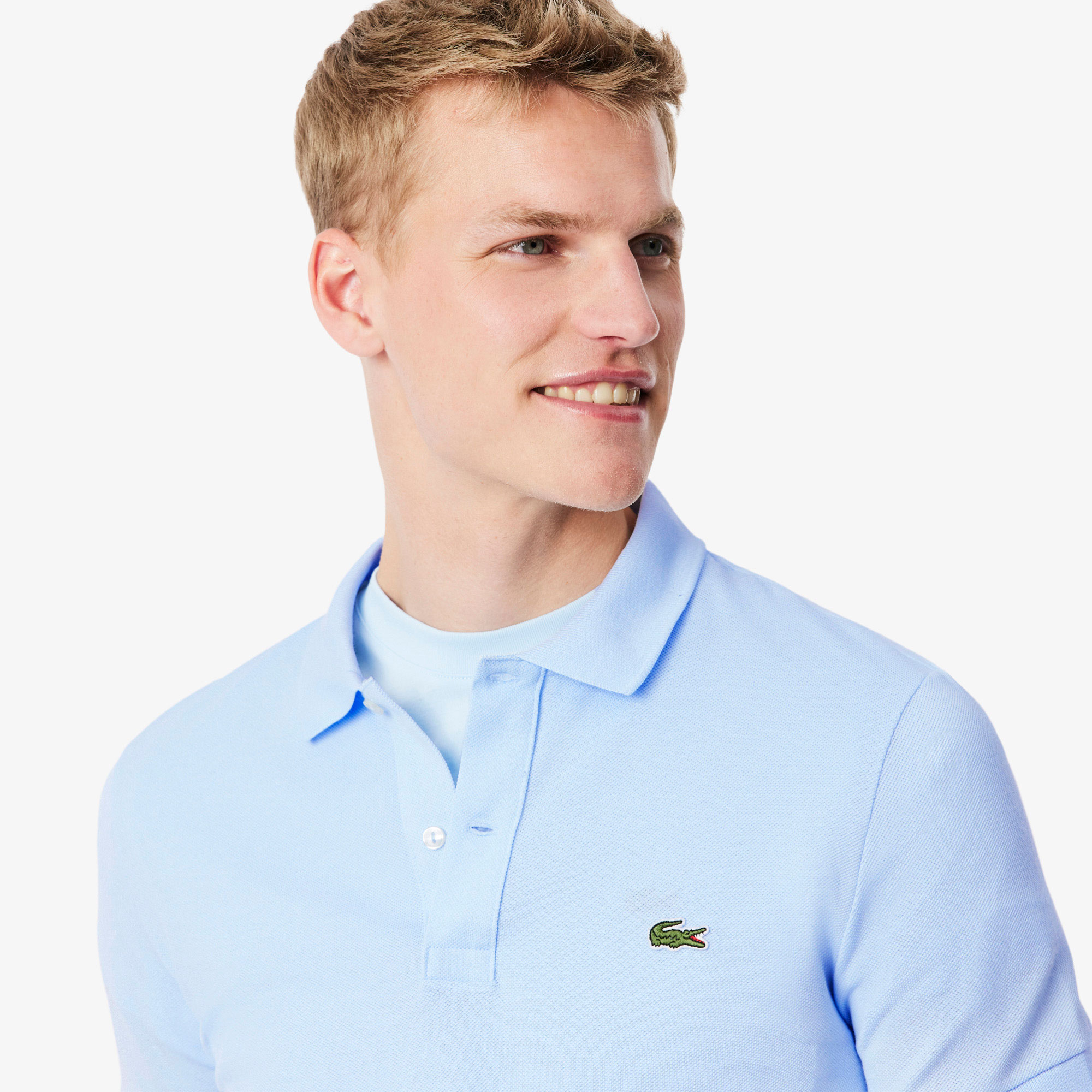 Lacoste L.12.12 Erkek Slim Fit Mavi Polo görsel 2