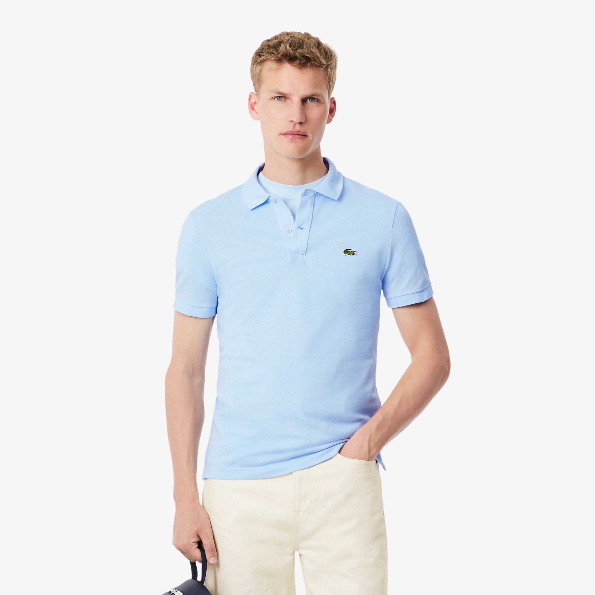 Lacoste L.12.12 Erkek Slim Fit Mavi Polo