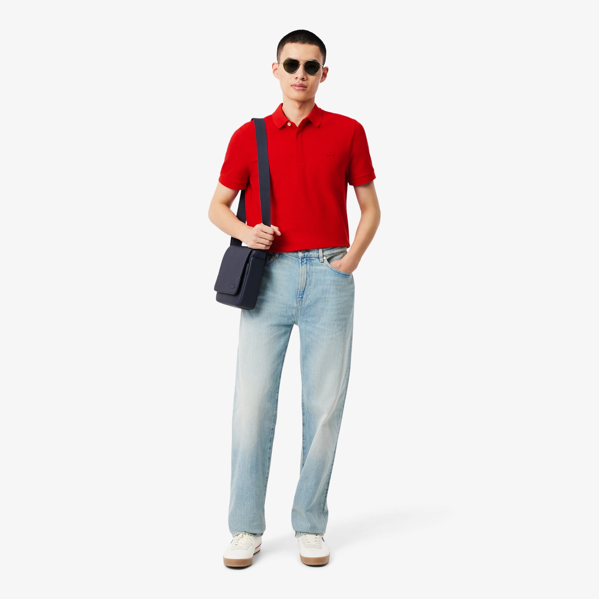 Lacoste Erkek Regular Fit Kırmızı Paris Polo görsel 5