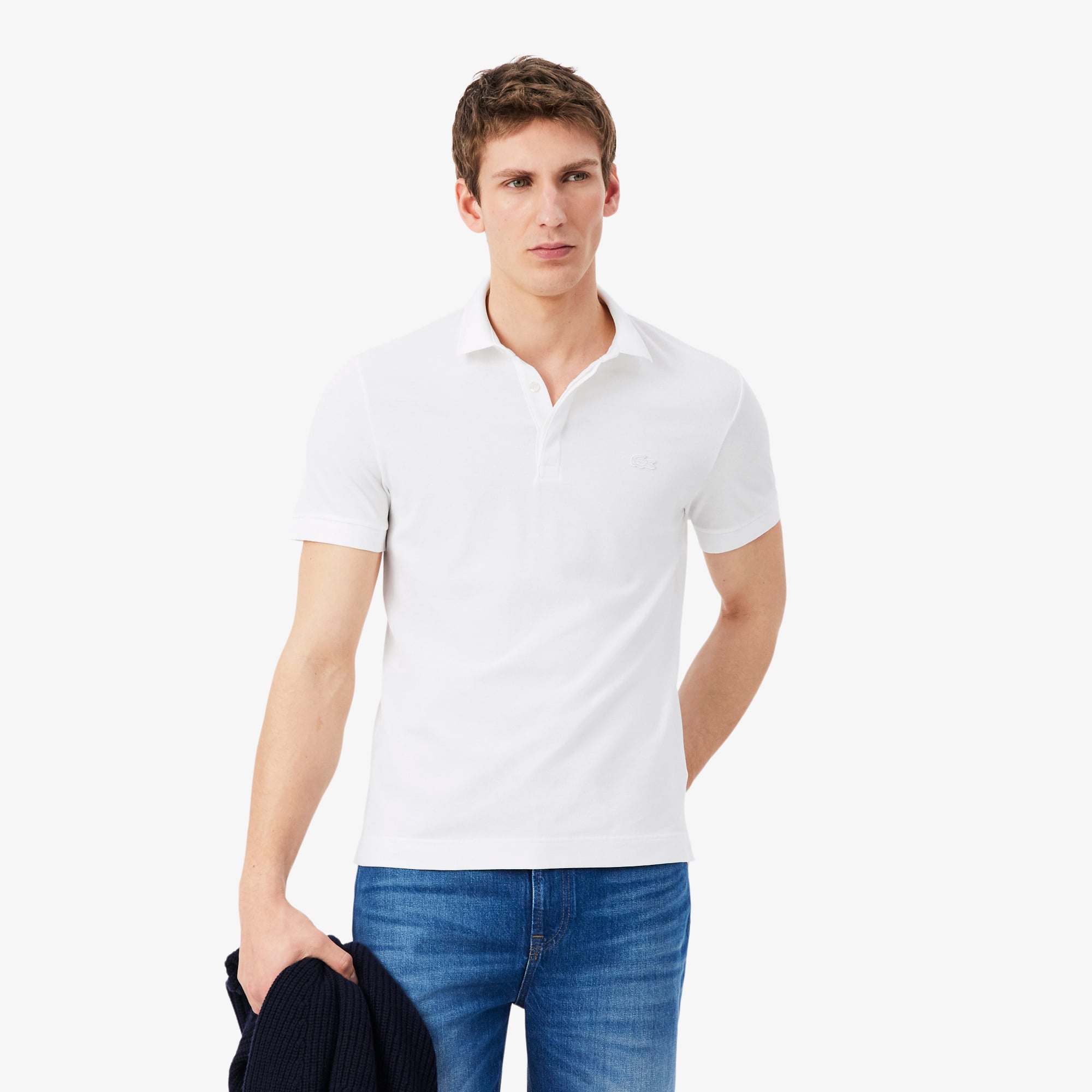 Lacoste Erkek Regular Fit Beyaz Paris Polo