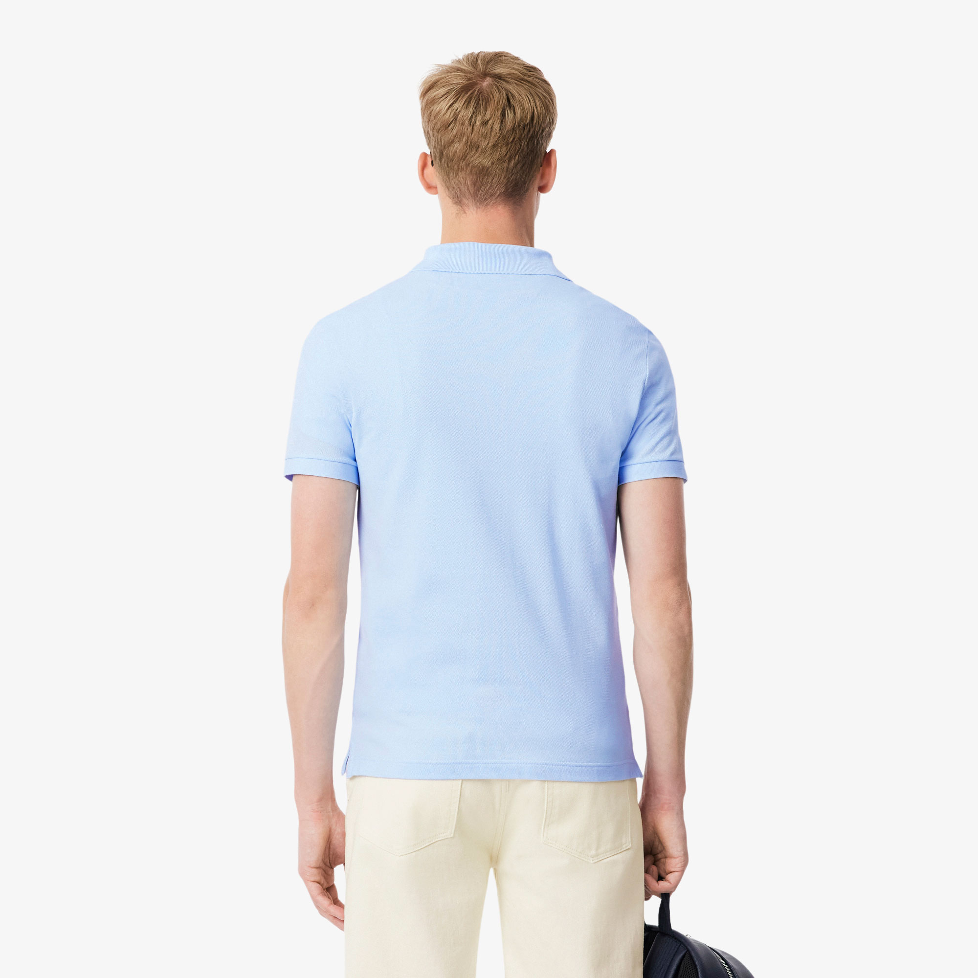Lacoste L.12.12 Erkek Slim Fit Mavi Polo görsel 3