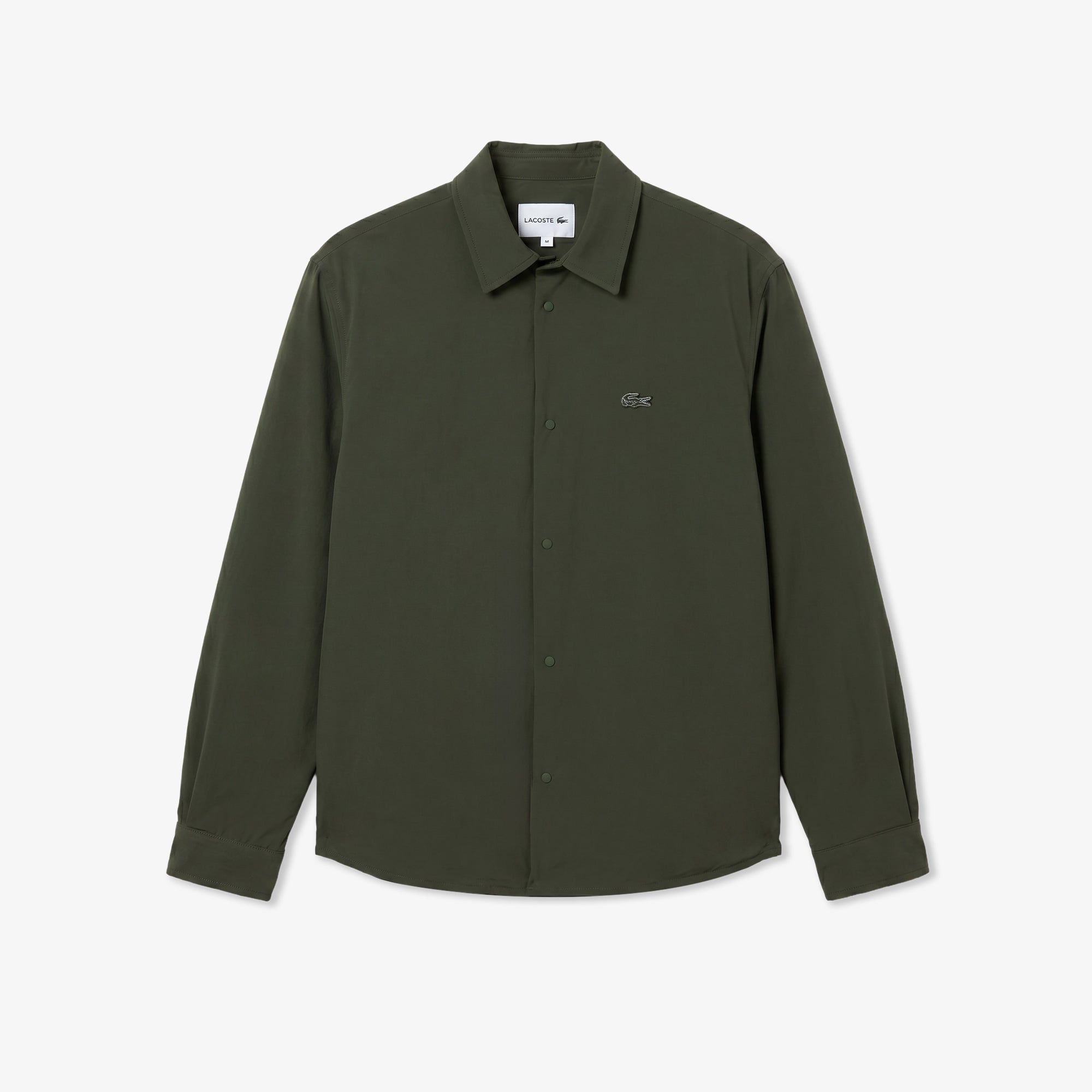 Lacoste Erkek Oversize Fit Haki Dış Gömlek görsel 4