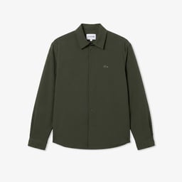 Erkek Oversize Fit Haki Dış Gömlek Yeşil