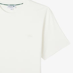 Erkek Relaxed Fit Bisiklet Yaka Beyaz T-Shirt Beyaz