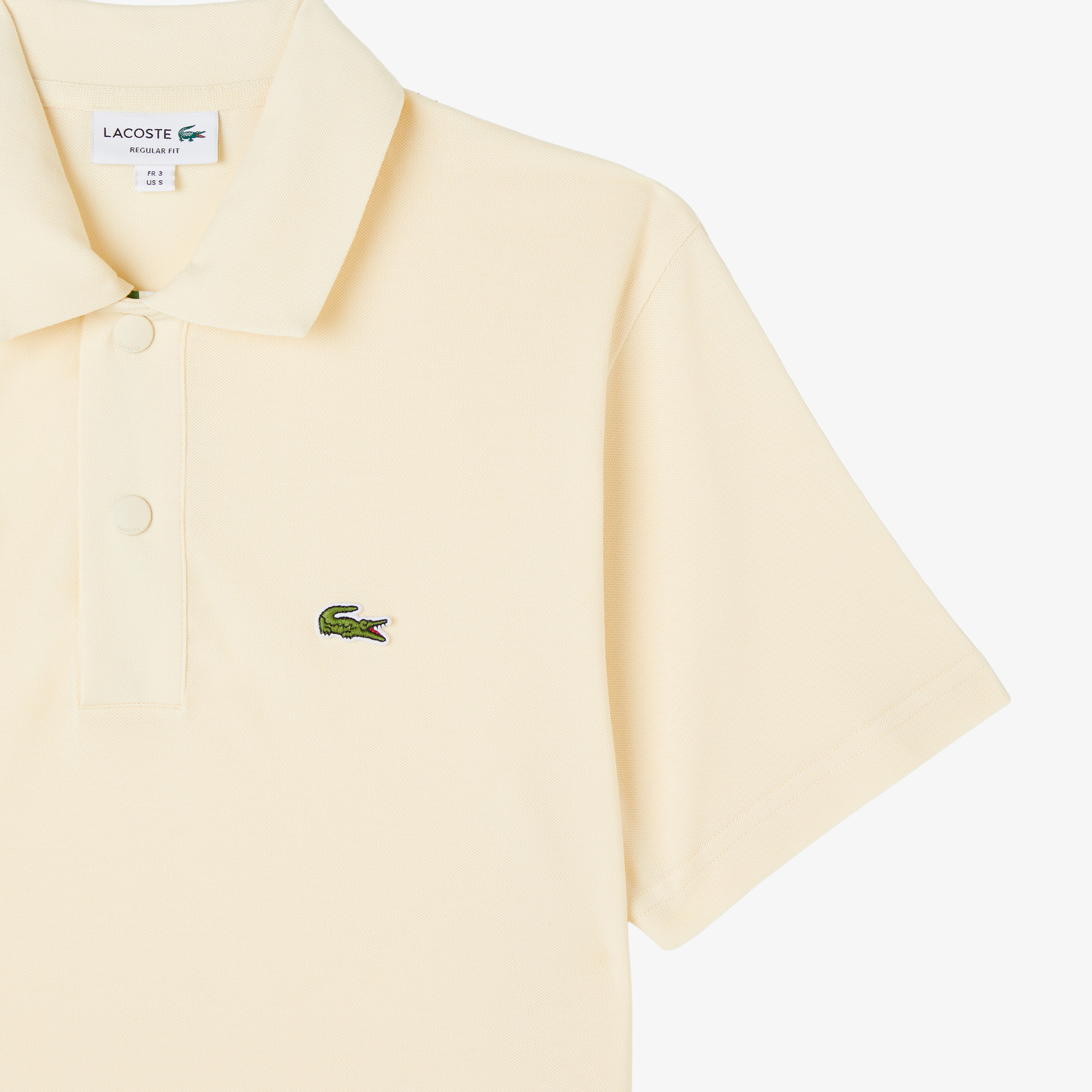 Lacoste Erkek Regular Fit Krem Polo görsel 4