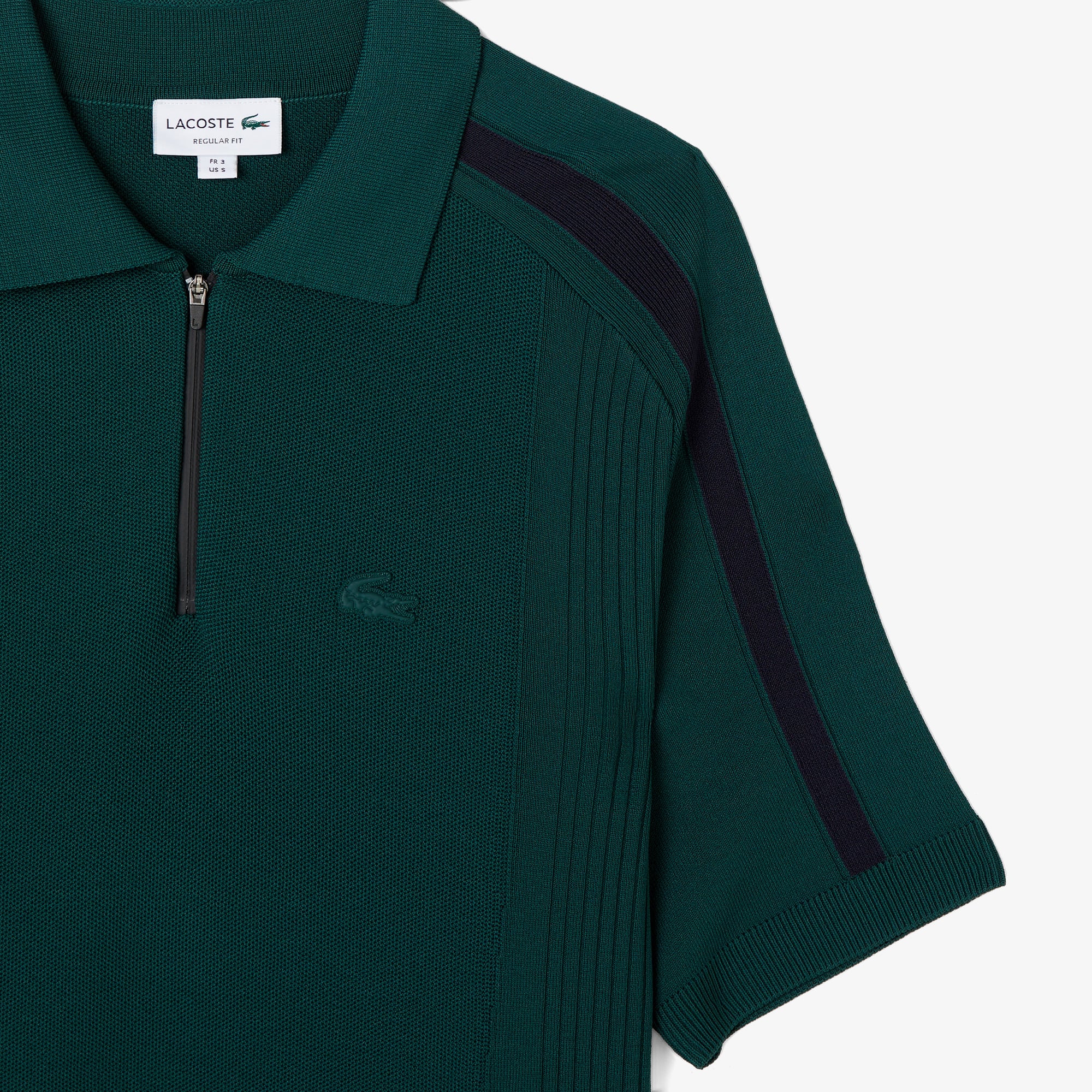 Lacoste Erkek Classic Fit Kısa Kollu Polo Yaka Koyu Yeşil Triko görsel 4