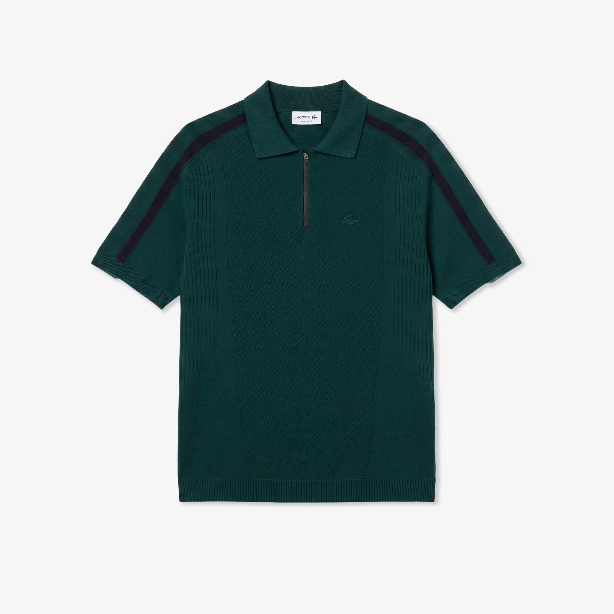 Lacoste Erkek Classic Fit Kısa Kollu Polo Yaka Koyu Yeşil Triko görsel 3