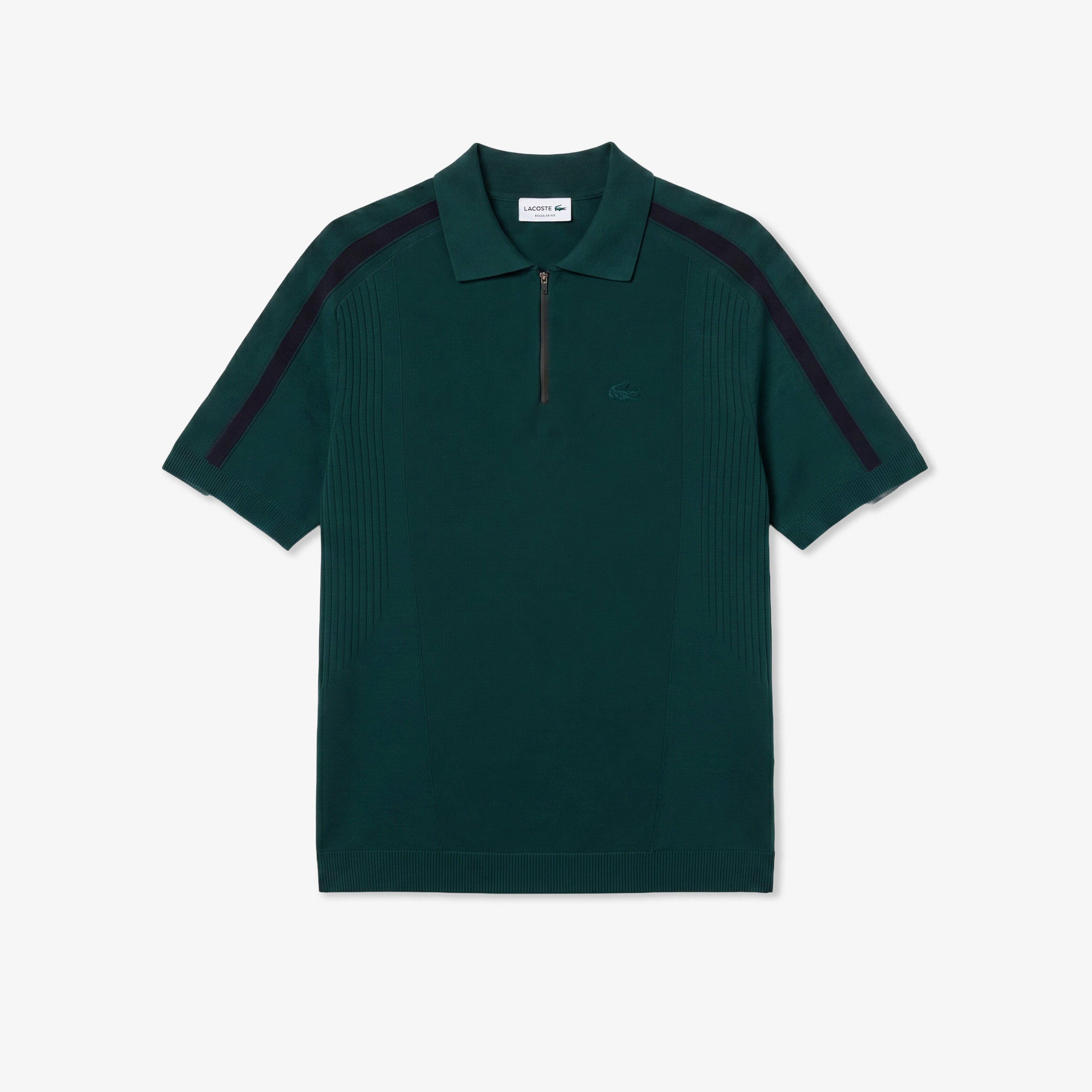 Erkek Classic Fit Kısa Kollu Polo Yaka Koyu Yeşil Triko Erkek Classic Fit Kısa Kollu Polo Yaka Koyu Yeşil Triko