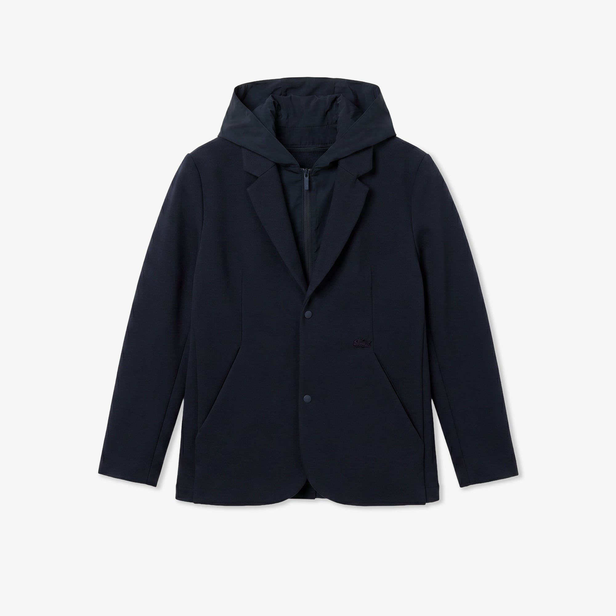 Lacoste Erkek Kapüşonlu Koyu Gri Blazer görsel 3