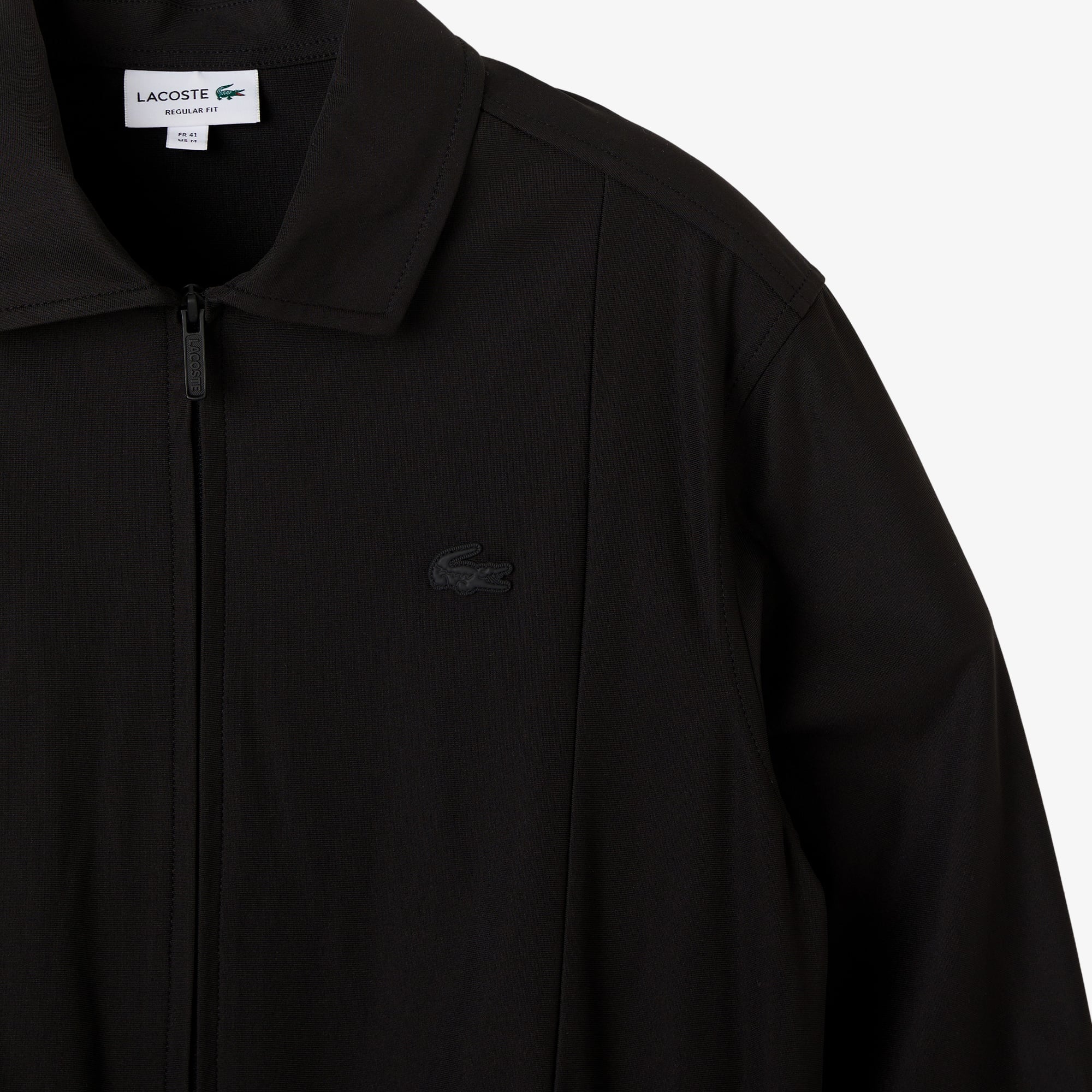 Lacoste Erkek Regular Fit Siyah Ceket görsel 4