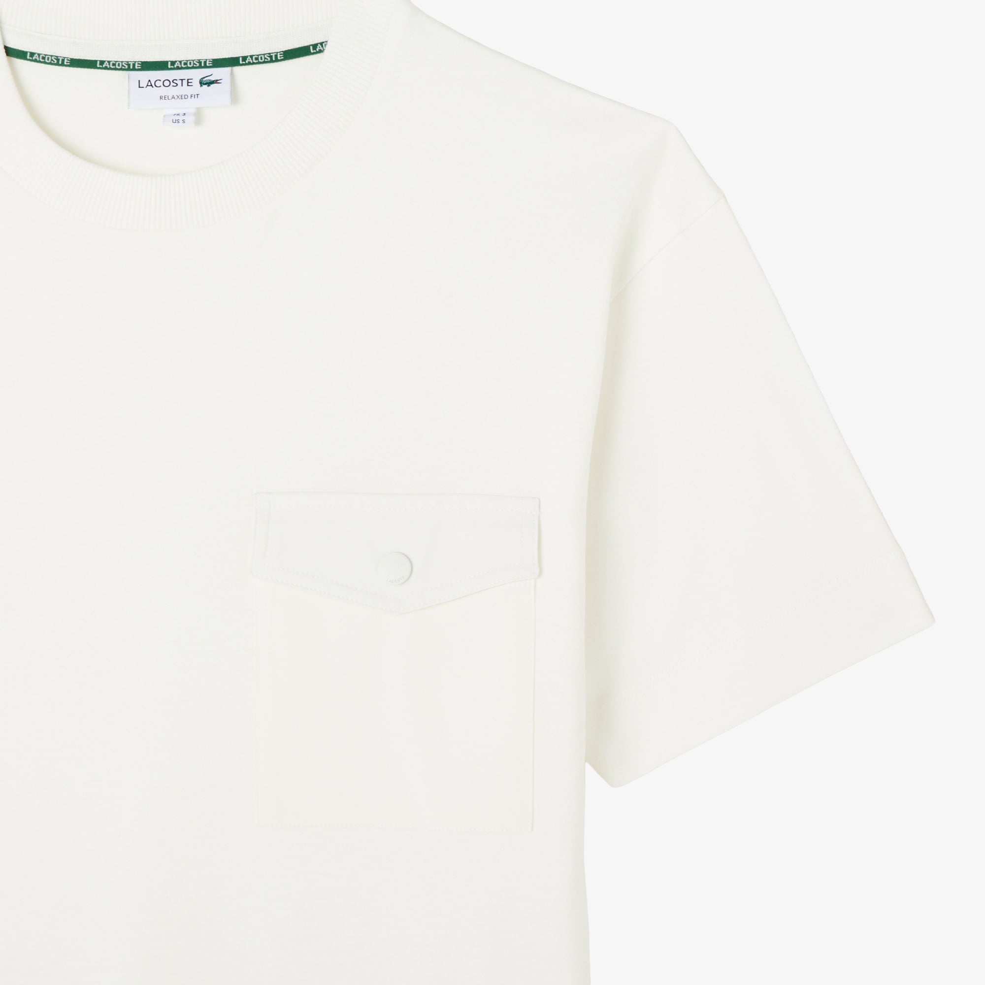 Erkek Relaxed Fit Bisiklet Yaka Krem T-Shirt