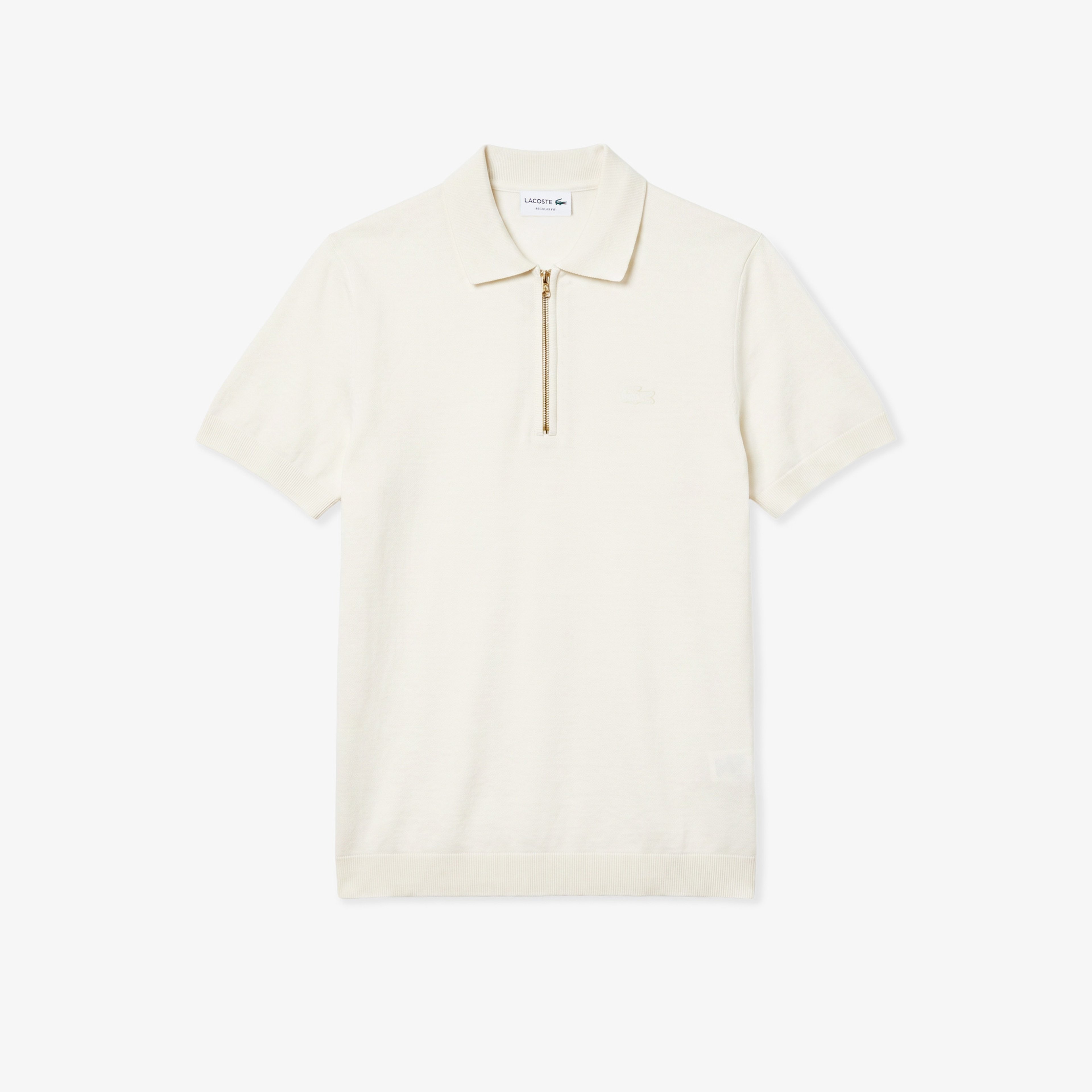 Erkek Classic Fit Kısa Kollu Polo Yaka Krem Triko Erkek Classic Fit Kısa Kollu Polo Yaka Krem Triko