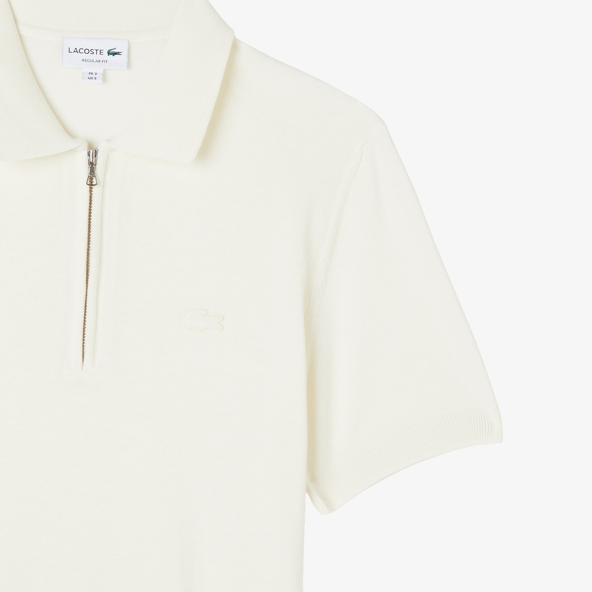 Erkek Classic Fit Kısa Kollu Polo Yaka Krem Triko