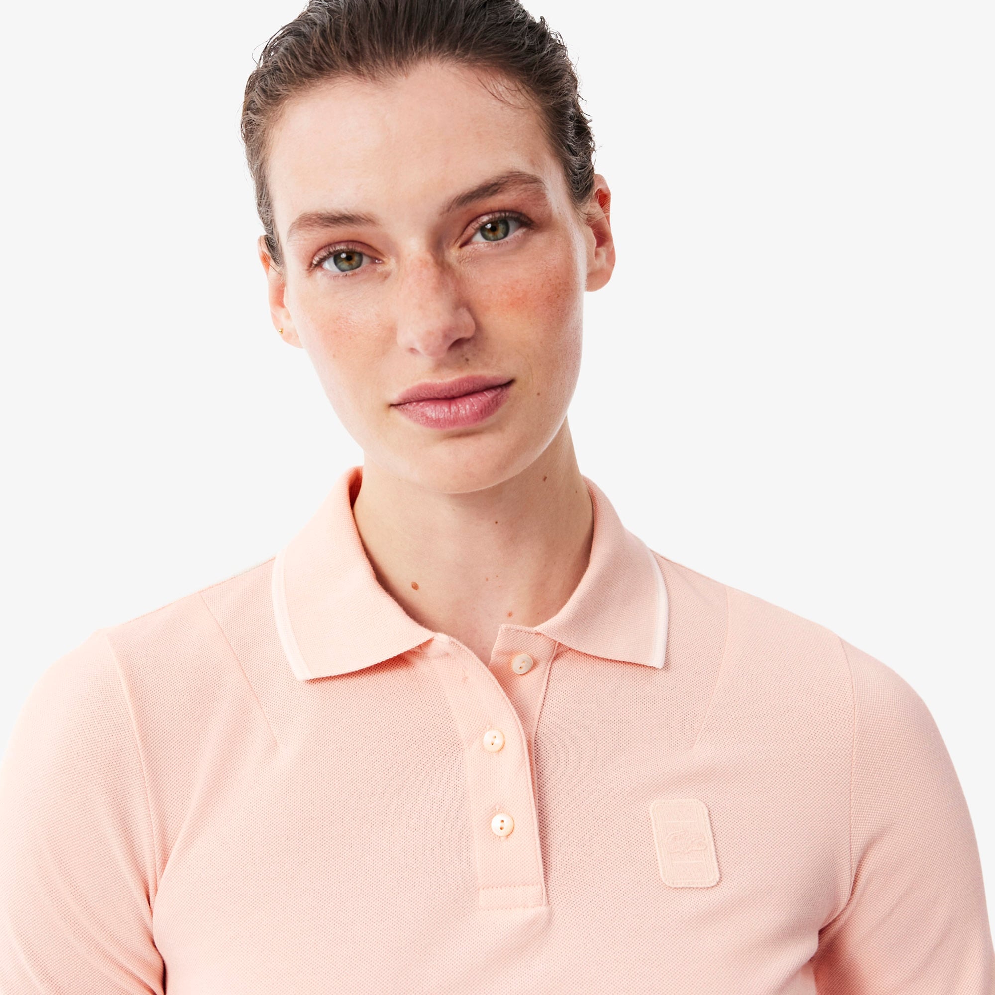 Kadın Slim Fit Pembe Polo