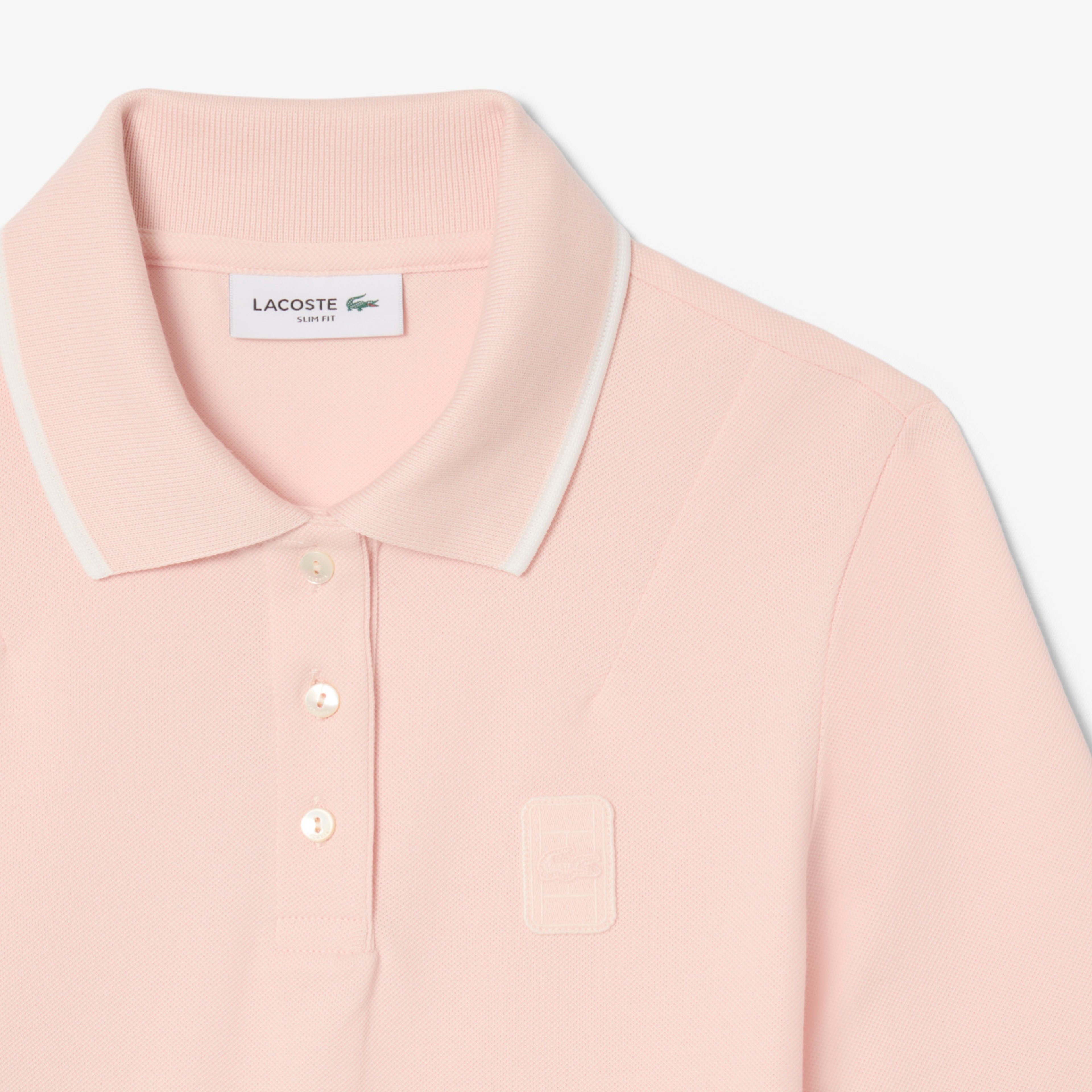 Kadın Slim Fit Pembe Polo