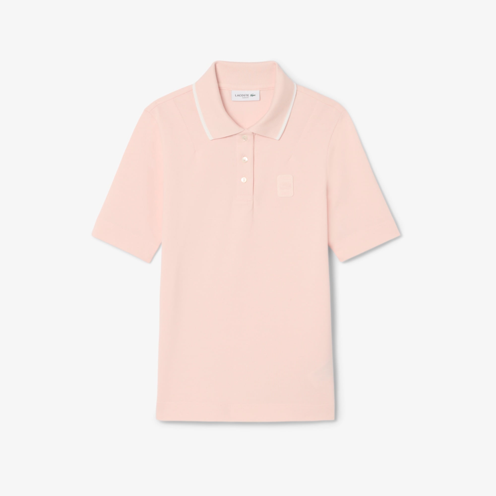 Kadın Slim Fit Pembe Polo