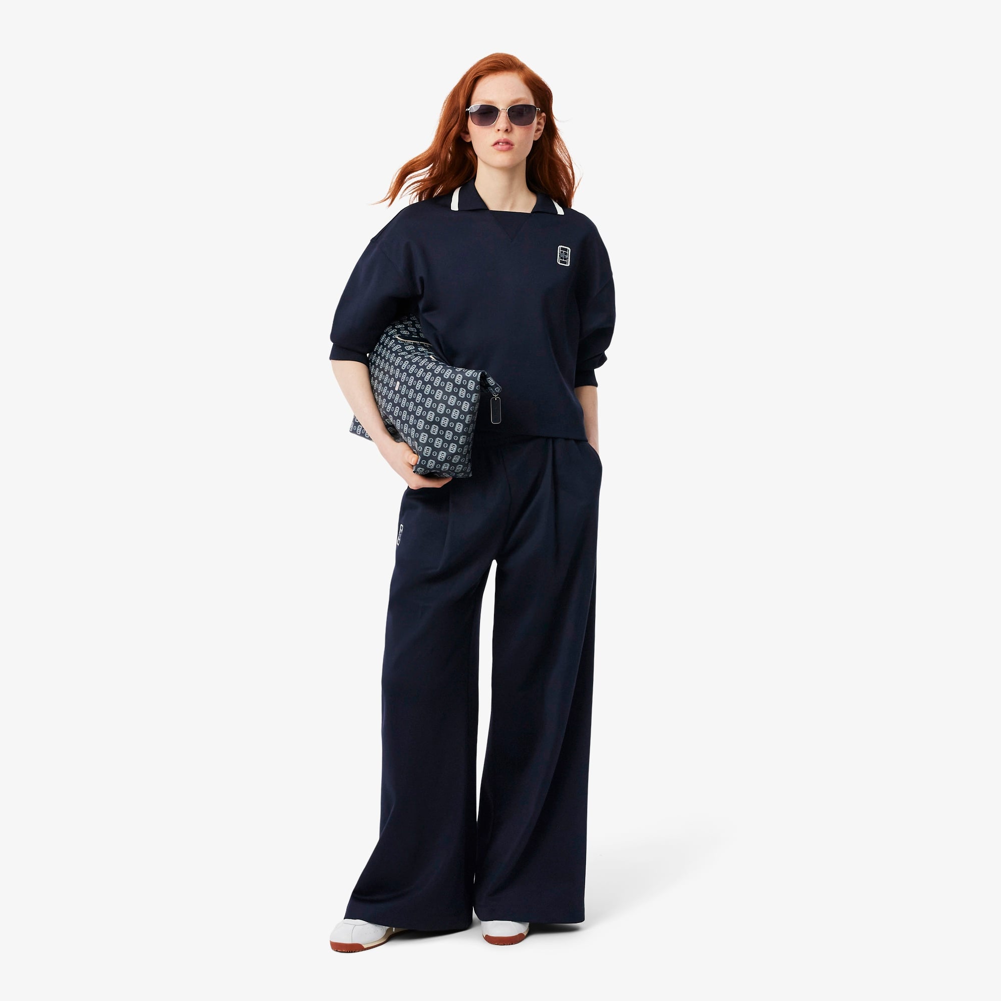 Kadın Straight Fit Lacivert Eşofman Altı