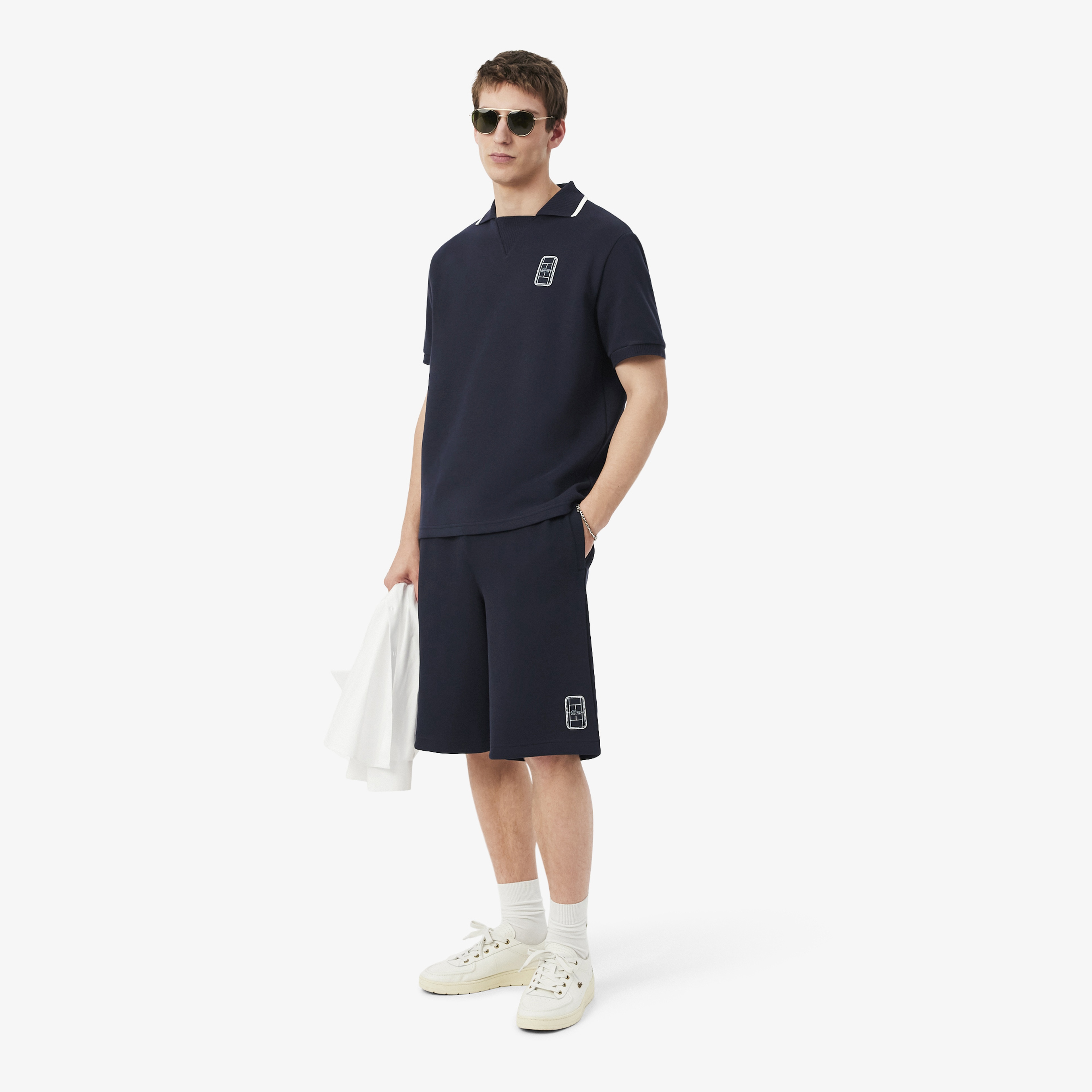 Erkek Relaxed Fit Lacivert Şort Erkek Relaxed Fit Lacivert Şort