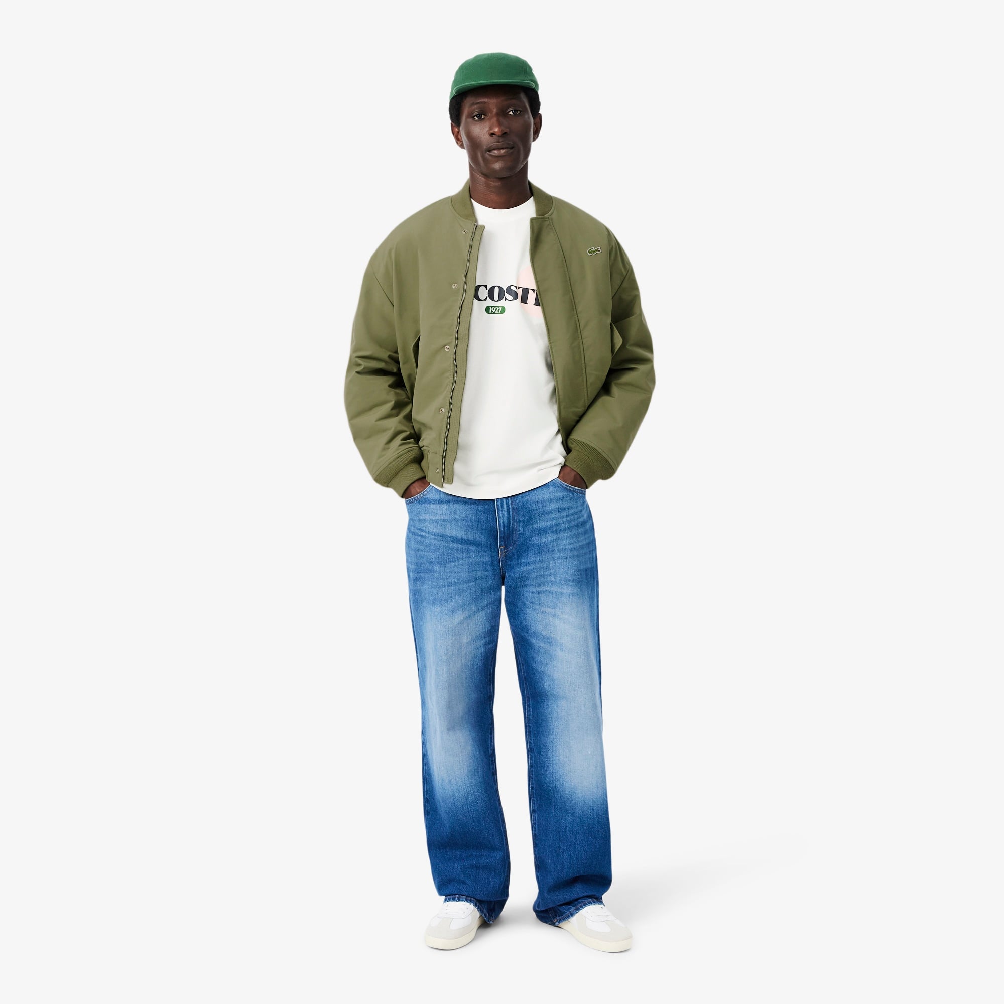 Unisex Classic Fit Bisiklet Yaka Baskılı Beyaz T-Shirt