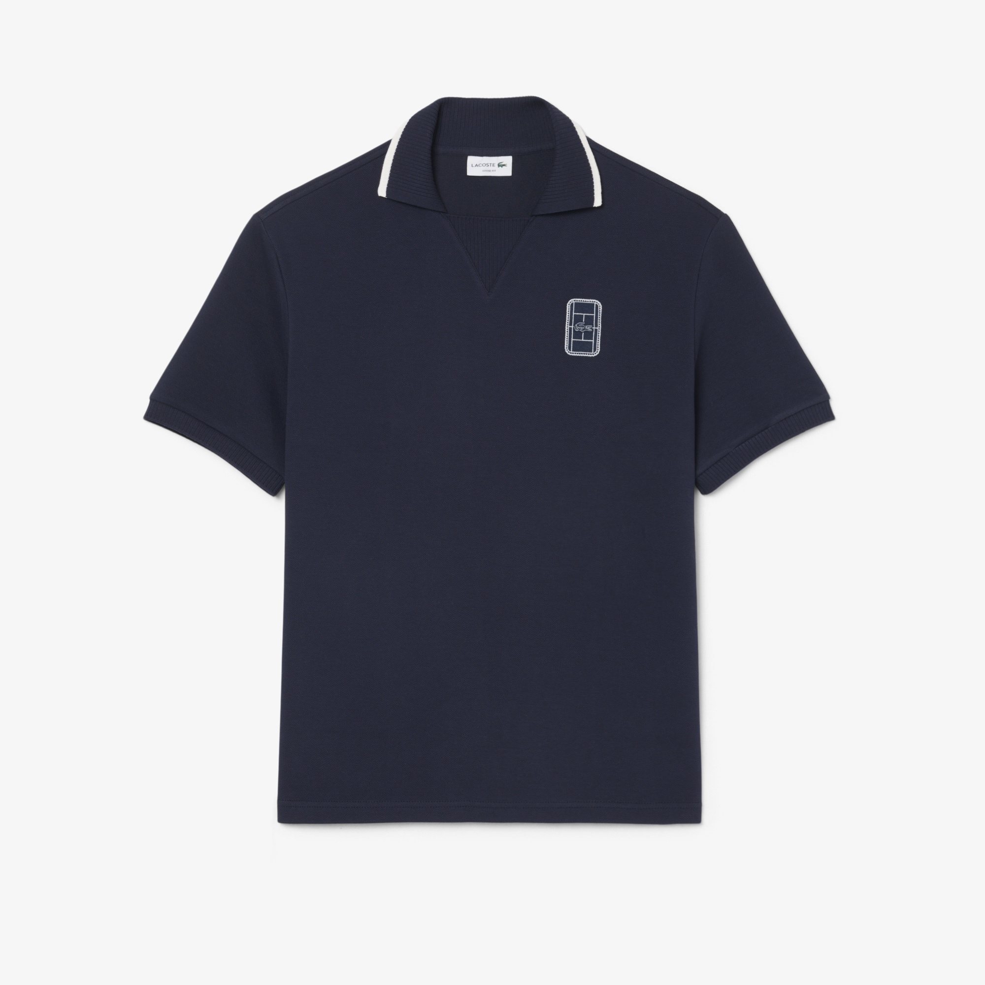Erkek Loose Fit Lacivert Polo