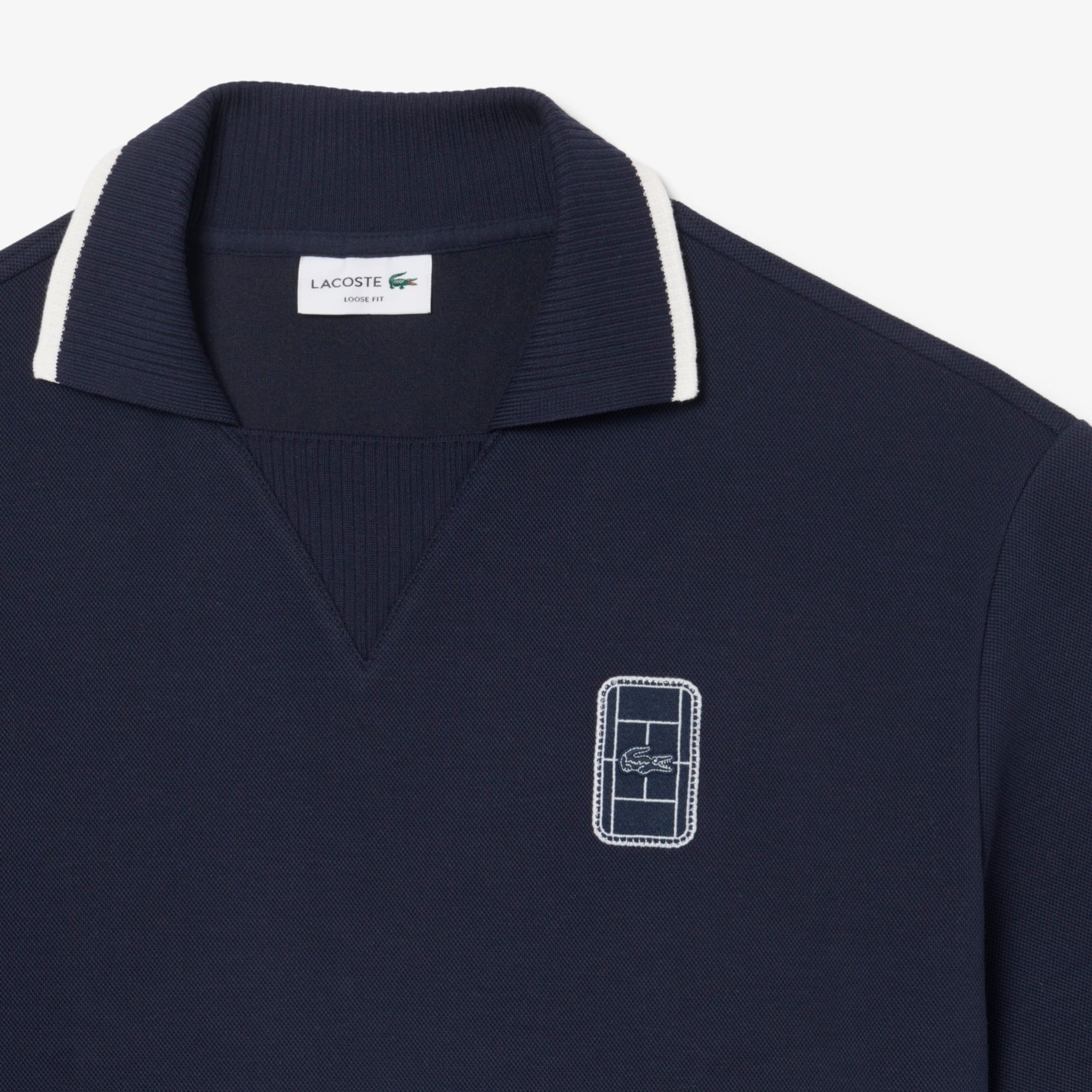 Erkek Loose Fit Lacivert Polo